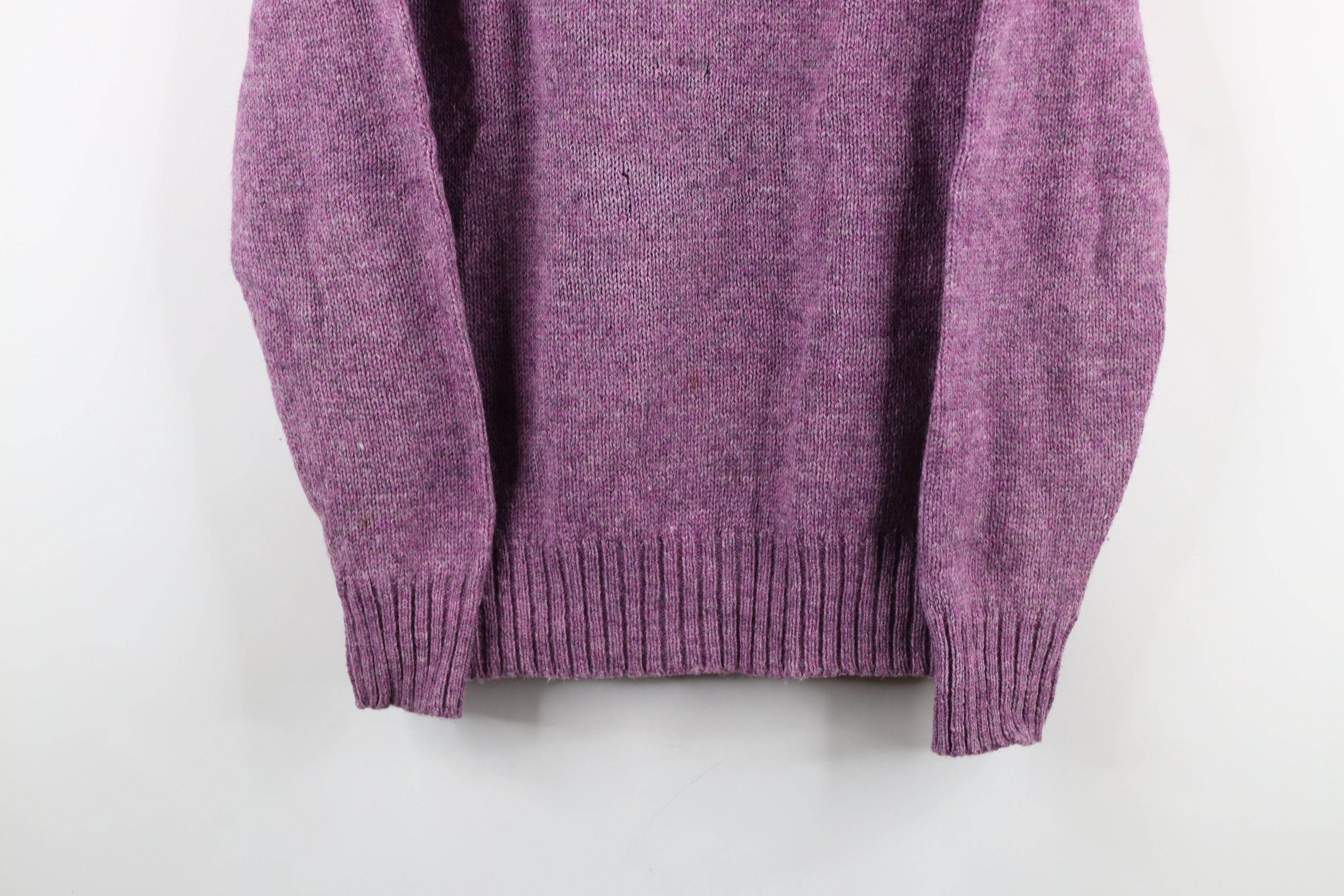 Vintage Vintage 70s Streetwear Wool Blend Knit Sweater Purple AS IS Size US M / EU 48-50 / 2 - 3 Thumbnail