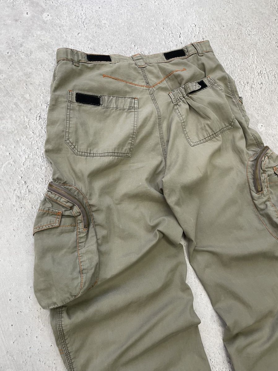 Japanese Brand × Vintage Vintage CRAZY FLAME BAGGY CARGO JAPANESE PANTS distressed Size US 32 / EU 48 - 13 Thumbnail