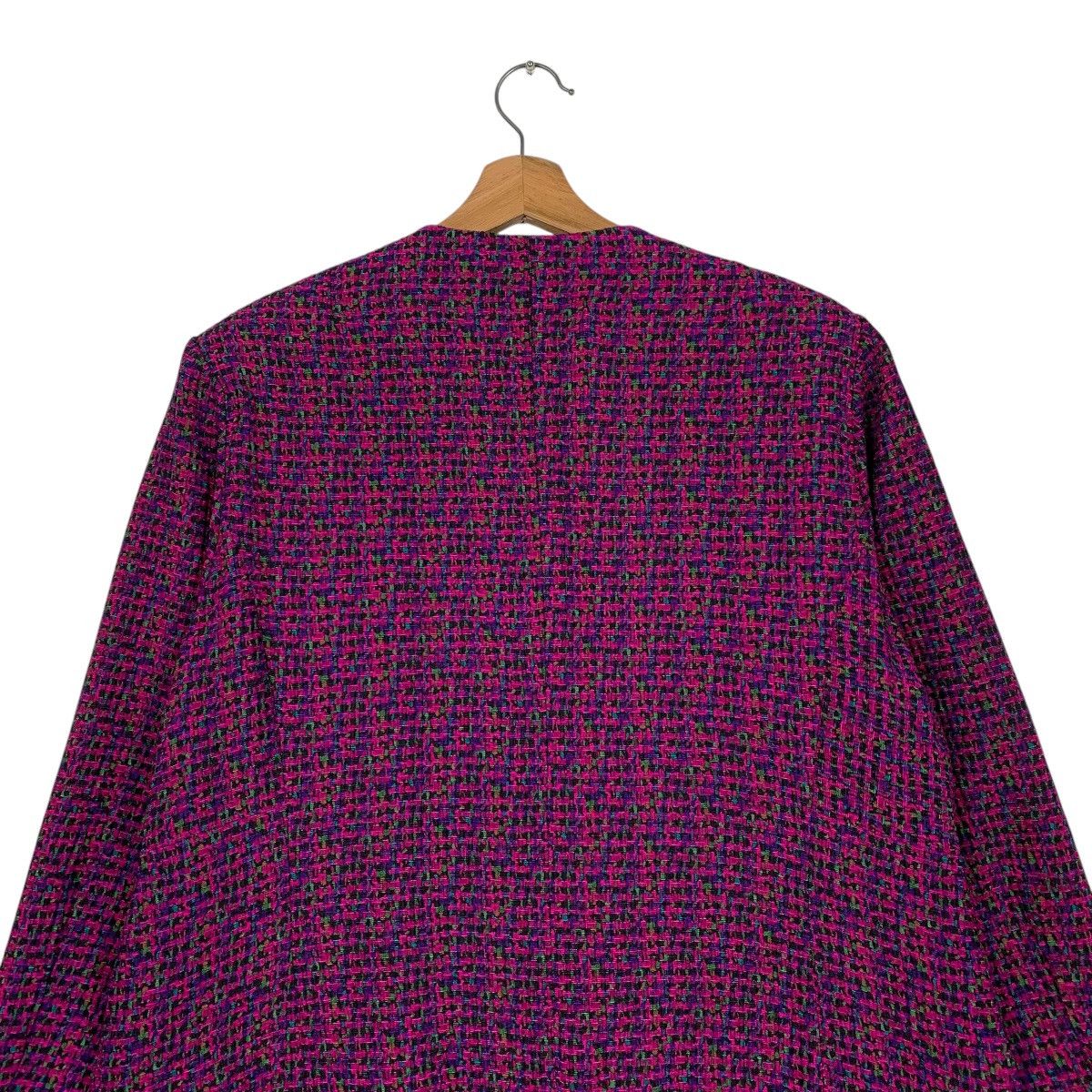 Japanese Brand Japanese Designer Masuko Iwai Women Tweed Jacket Size M / US 6-8 / IT 42-44 - 8 Thumbnail