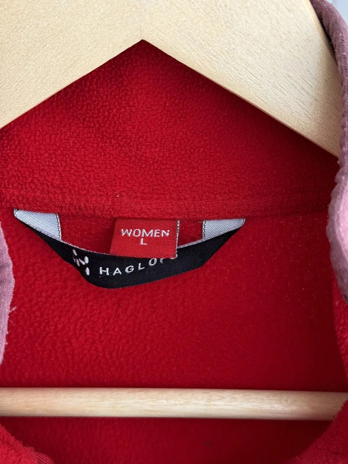 Haglofs × Vintage Vintage Haglofs Astro Scandinavian Red W’ Fleece Jacket Size L / US 10 / IT 46 - 9 Thumbnail