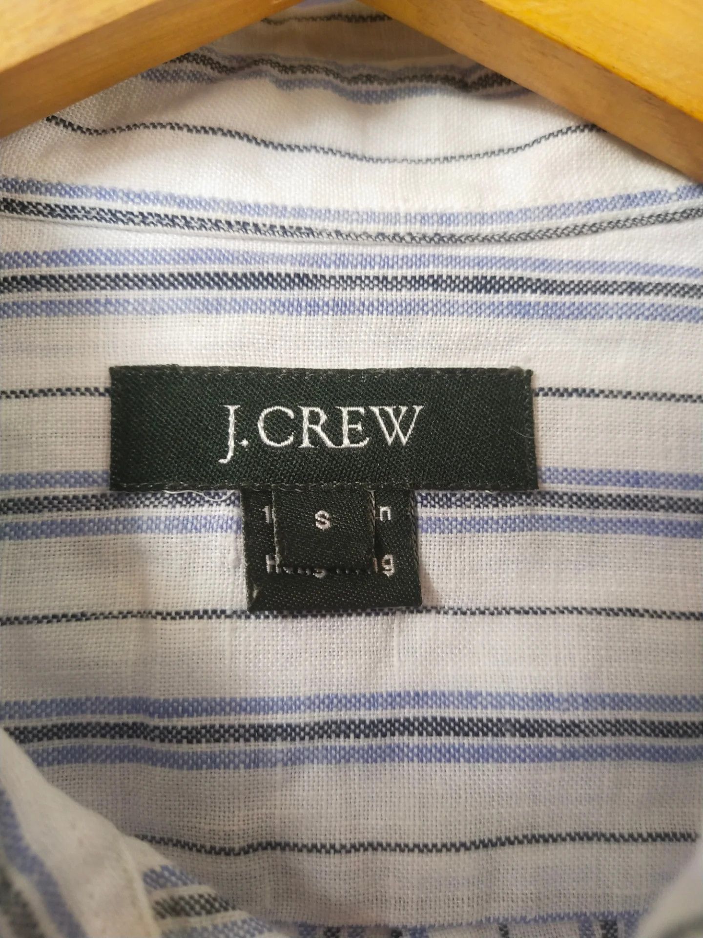 J.Crew J.Crew White Striped Linen Casual Shirt Size US S / EU 44-46 / 1 - 3 Thumbnail