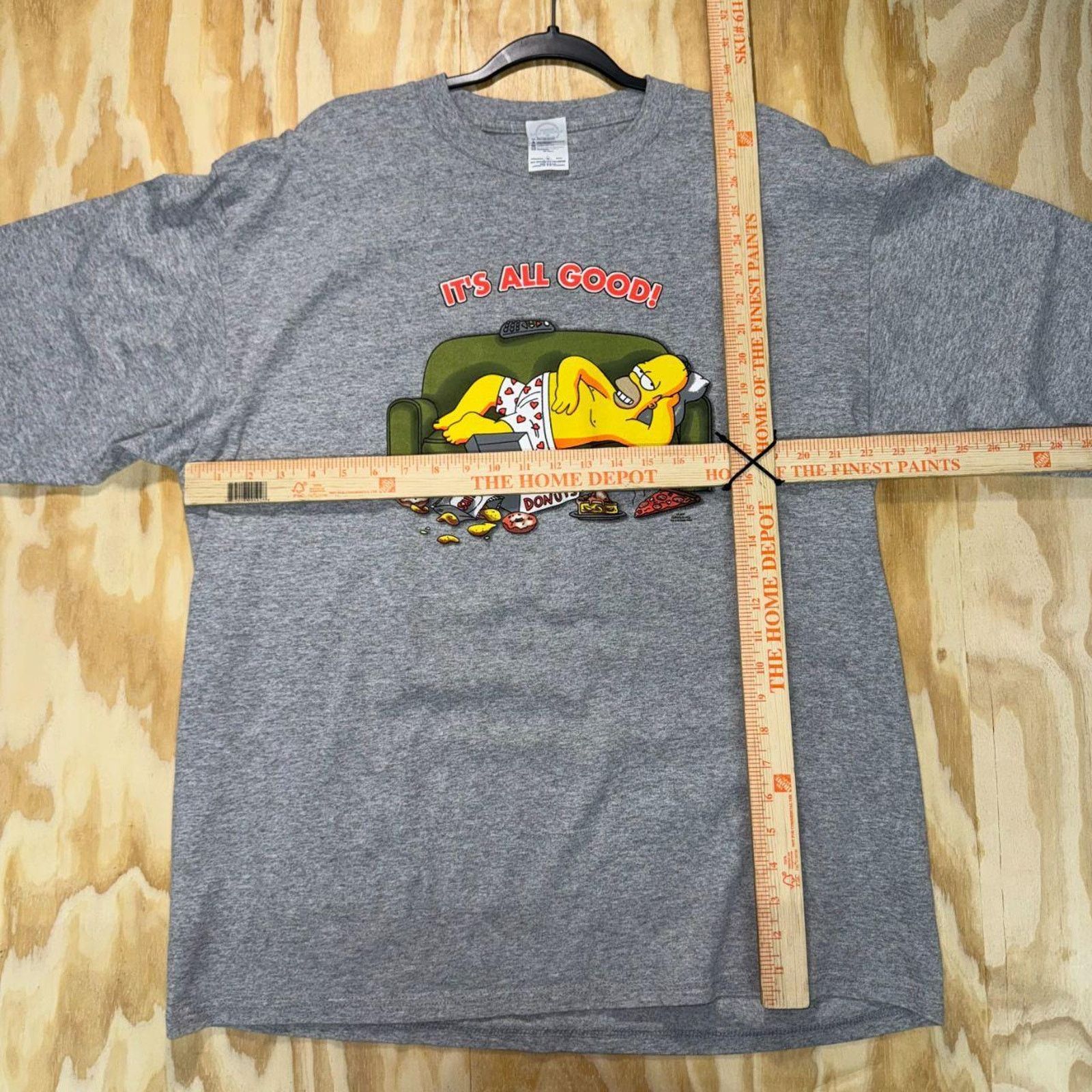 The Simpsons Vintage y2k homer simpson donuts tv promo long sleeve tshirt Size US XL / EU 56 / 4 - 3 Thumbnail