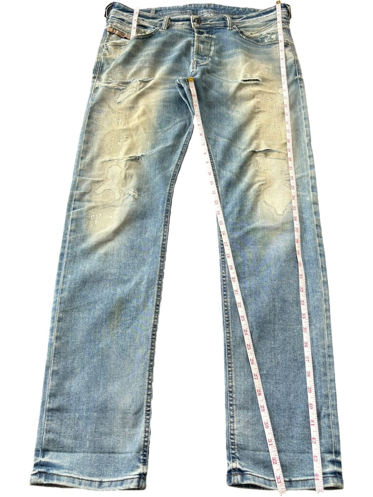 Diesel Vintage Italy Diesel Belther Mud Wash Distressed Jeans Size US 37 - 8 Thumbnail