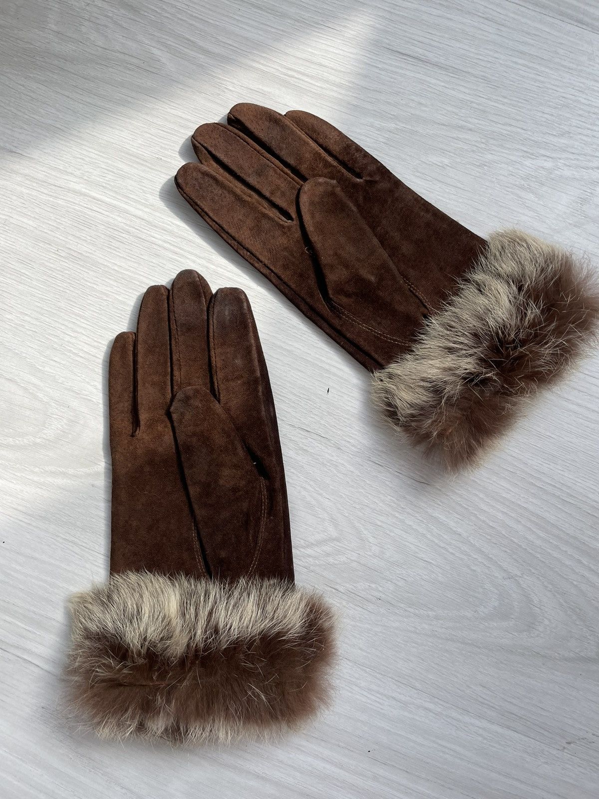Vintage Vintage leather gloves Size ONE SIZE - 11 Thumbnail