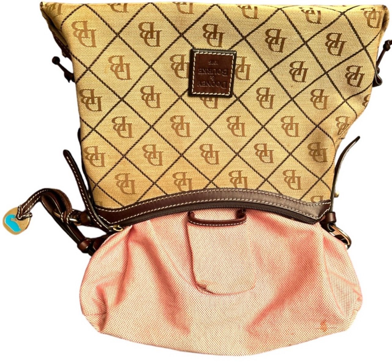 Dooney & Bourke Dooney & Bourke Classic Monogram Canvas and Leather Handbag Size ONE SIZE - 9 Thumbnail