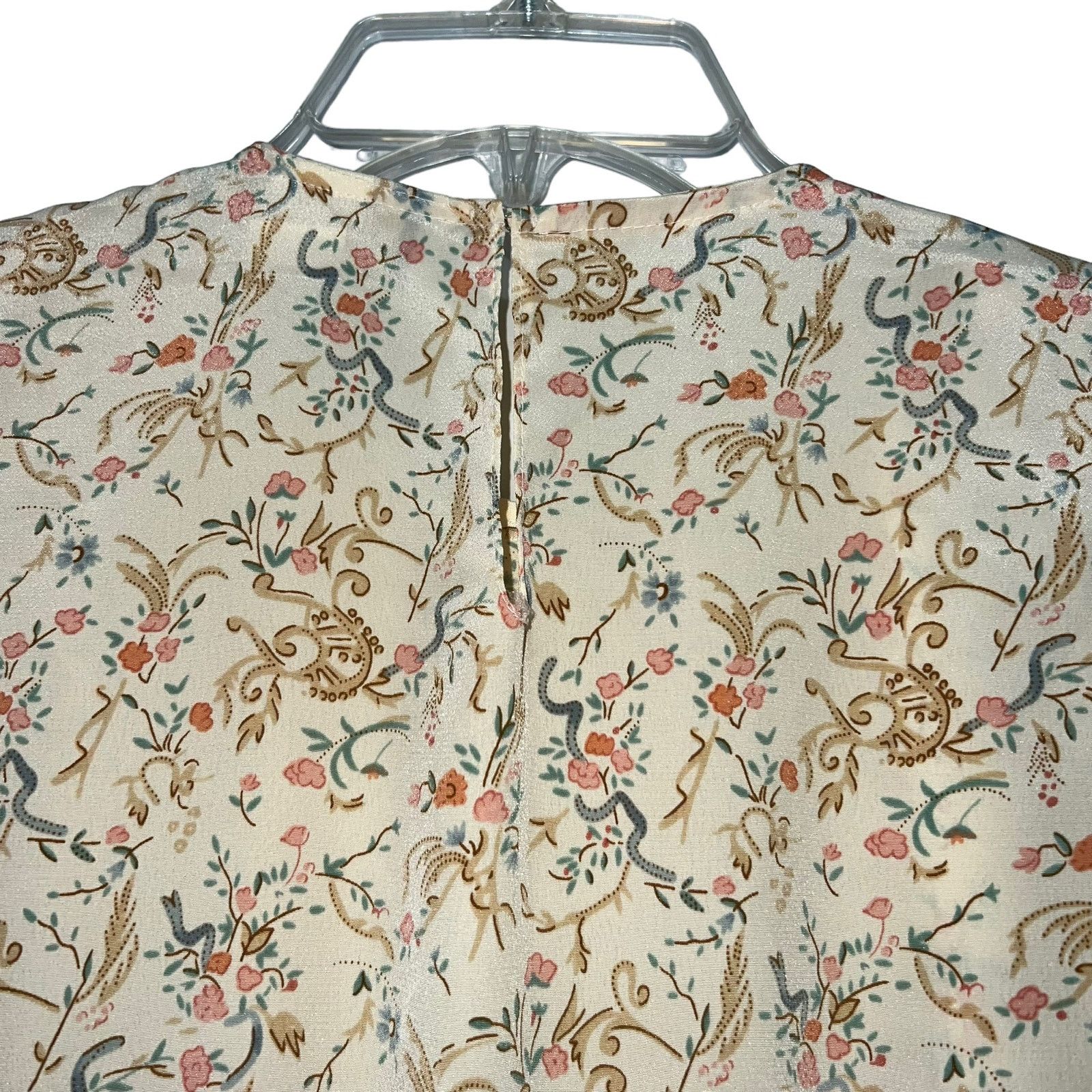 Vintage Vintage 80’s Lace Collar Floral Print Dress Cottagecore 3/4 Size S / US 4 / IT 40 - 12 Thumbnail