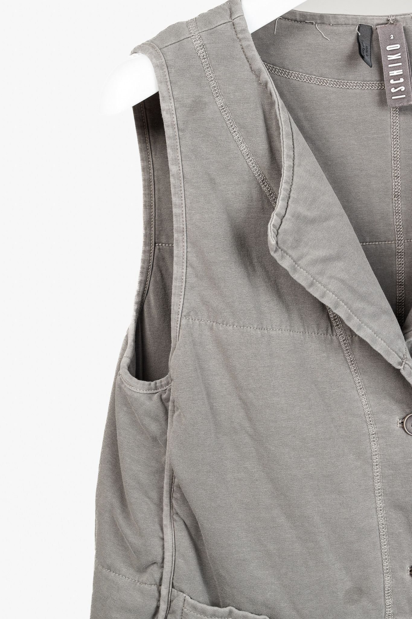 Other Ischiko Grey Padded-Cotton Buttoned Vest Size M / US 6-8 / IT 42-44 - 5 Thumbnail