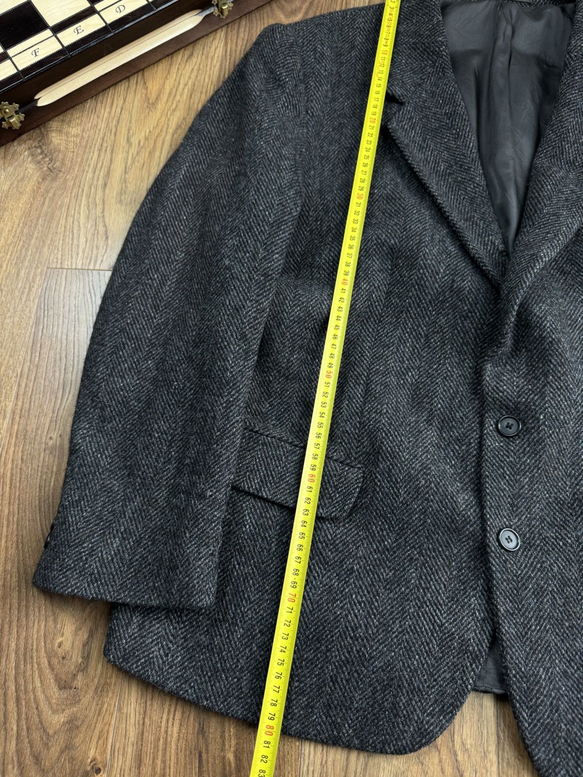 Harris Tweed Vintage wool blazer Harris Tweed original luxury item Size 50R - 4 Thumbnail