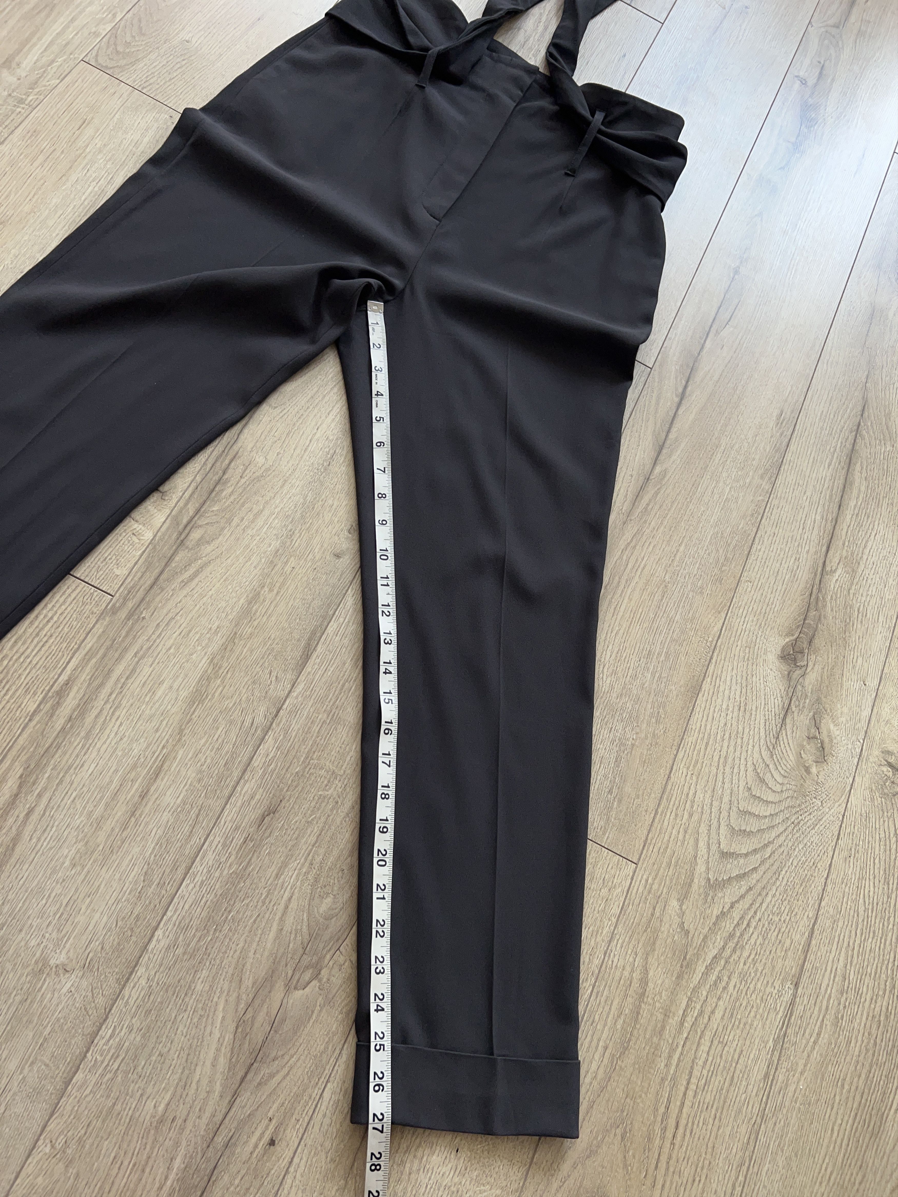 Designer × Fabiana Filippi Womens Belted High Waist Pants Trousers Dark Grey Size M Size 30" / US 8 / IT 44 - 16 Thumbnail