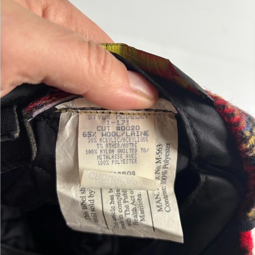 Designer Vintage 1987 Ladies Plaid Wool Crown Cap Size ONE SIZE - 7 Thumbnail