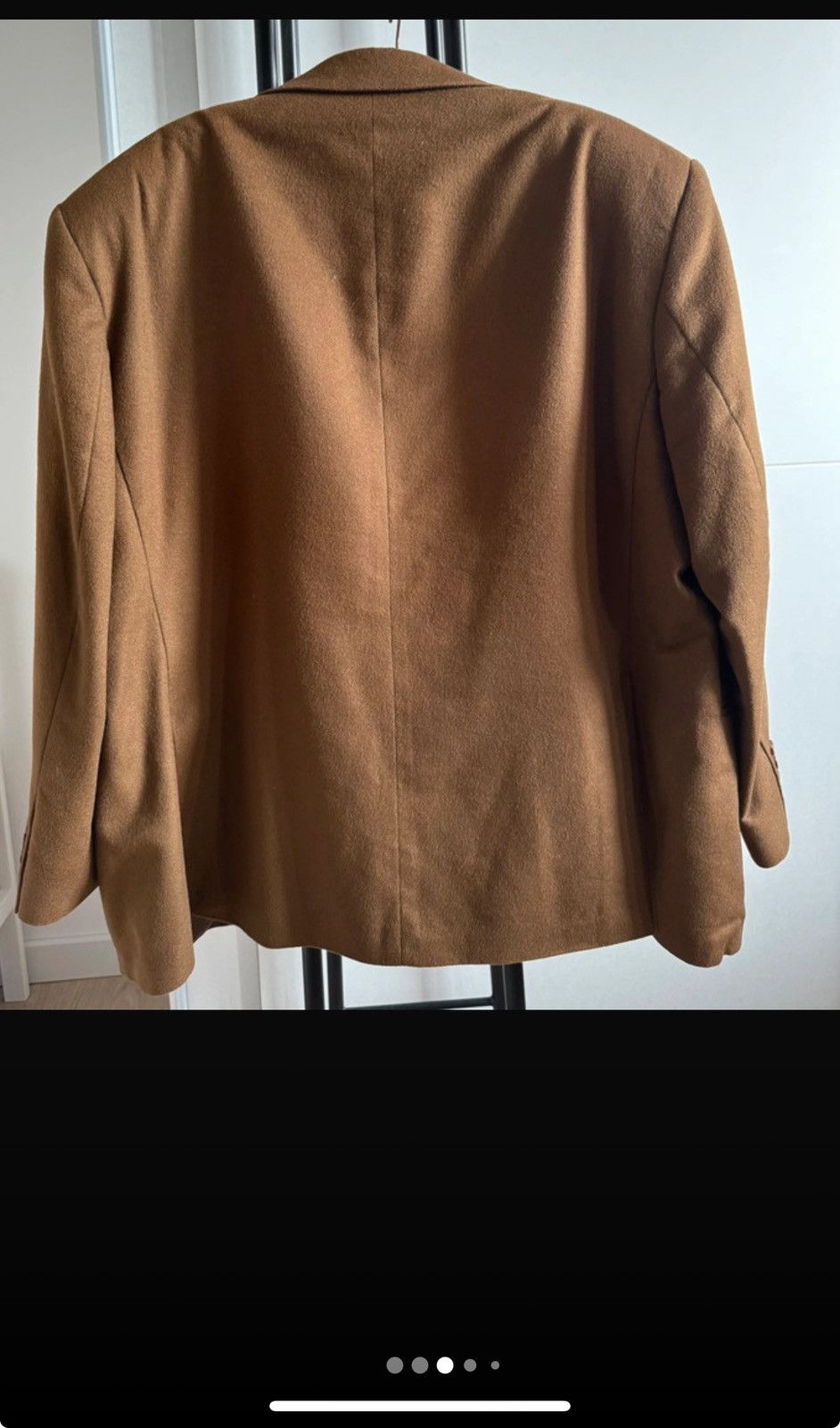 Vintage Unique oversize camel brown jacket, 100% wool Size ONE SIZE - 3 Thumbnail