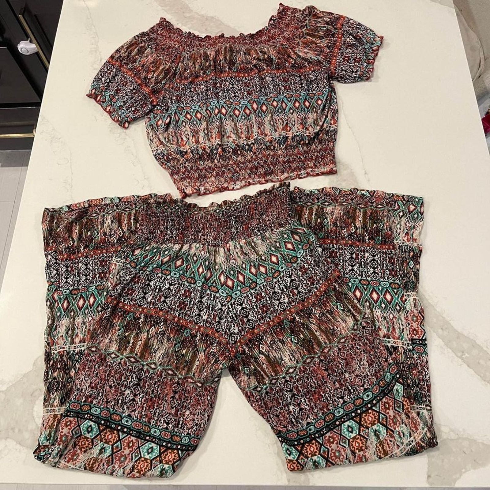 American Rag American Rag Cie Boho Smocked Matching Set Women's Small Size S / US 4 / IT 40 - 9 Thumbnail