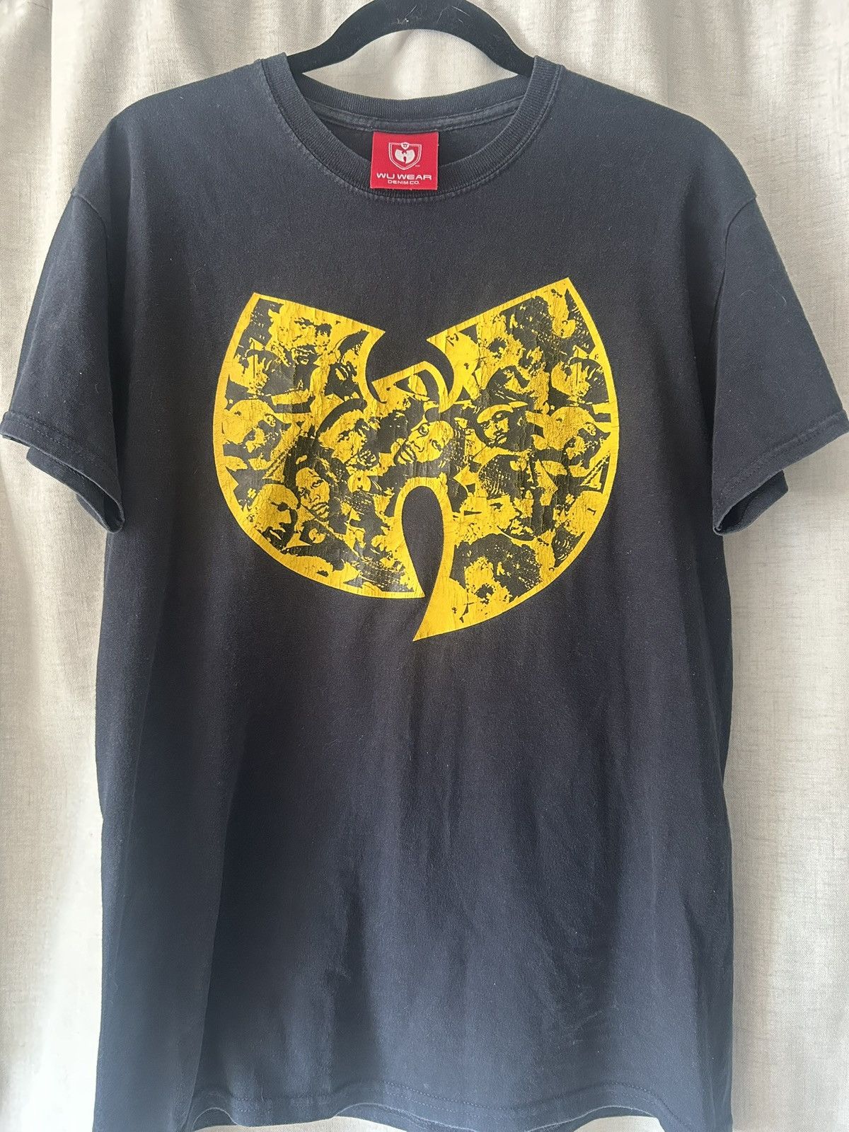 Wu-Tang Clan Wu-Wear Denim ‘Faces’ Tee • Rare • Vintage • Sz-Med Size US M / EU 48-50 / 2 - 3 Thumbnail