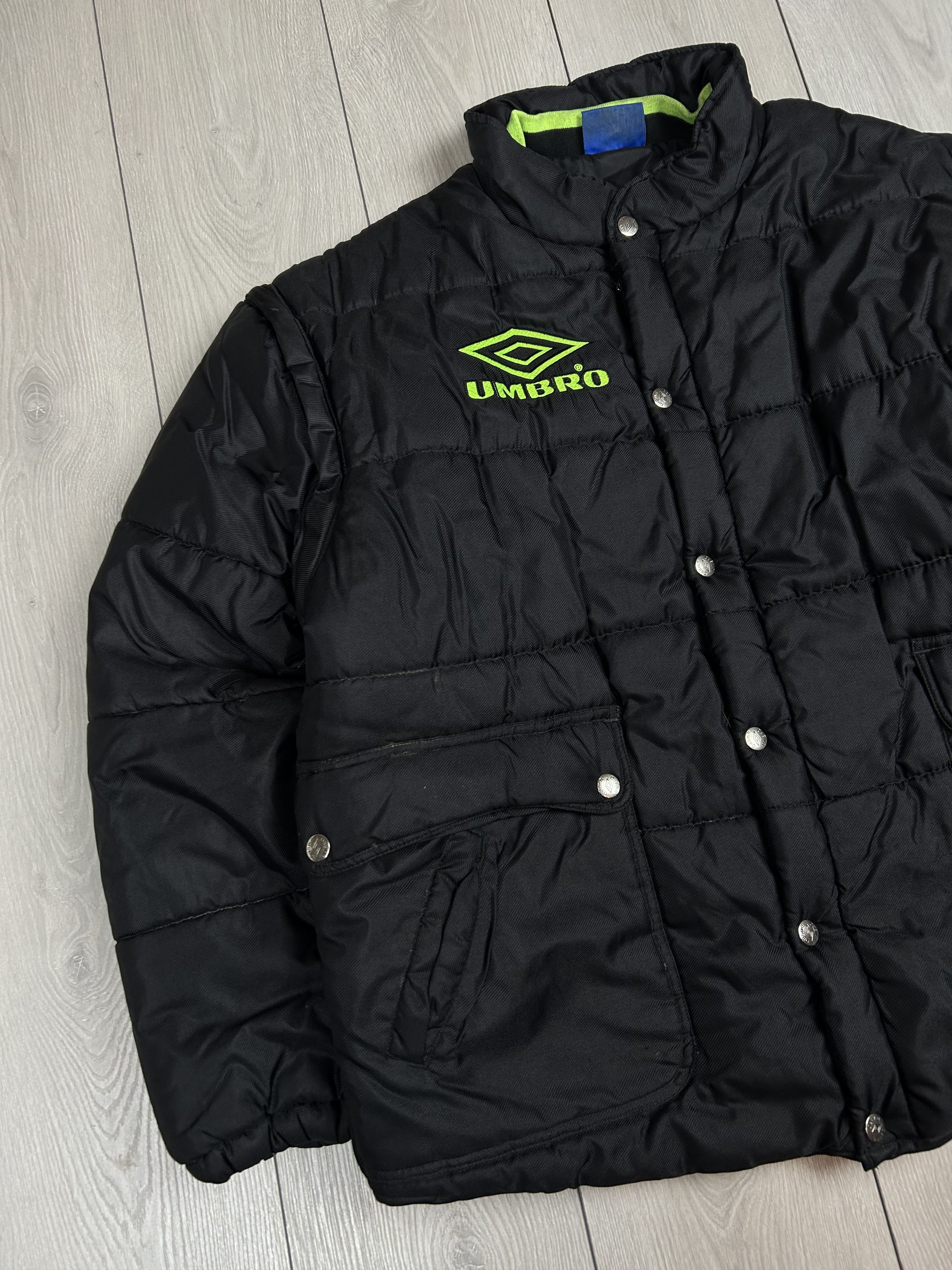 Umbro Umbro Vintage Mens Black Warm Jacket Size L - XL Size US L / EU 52-54 / 3 - 2 Thumbnail
