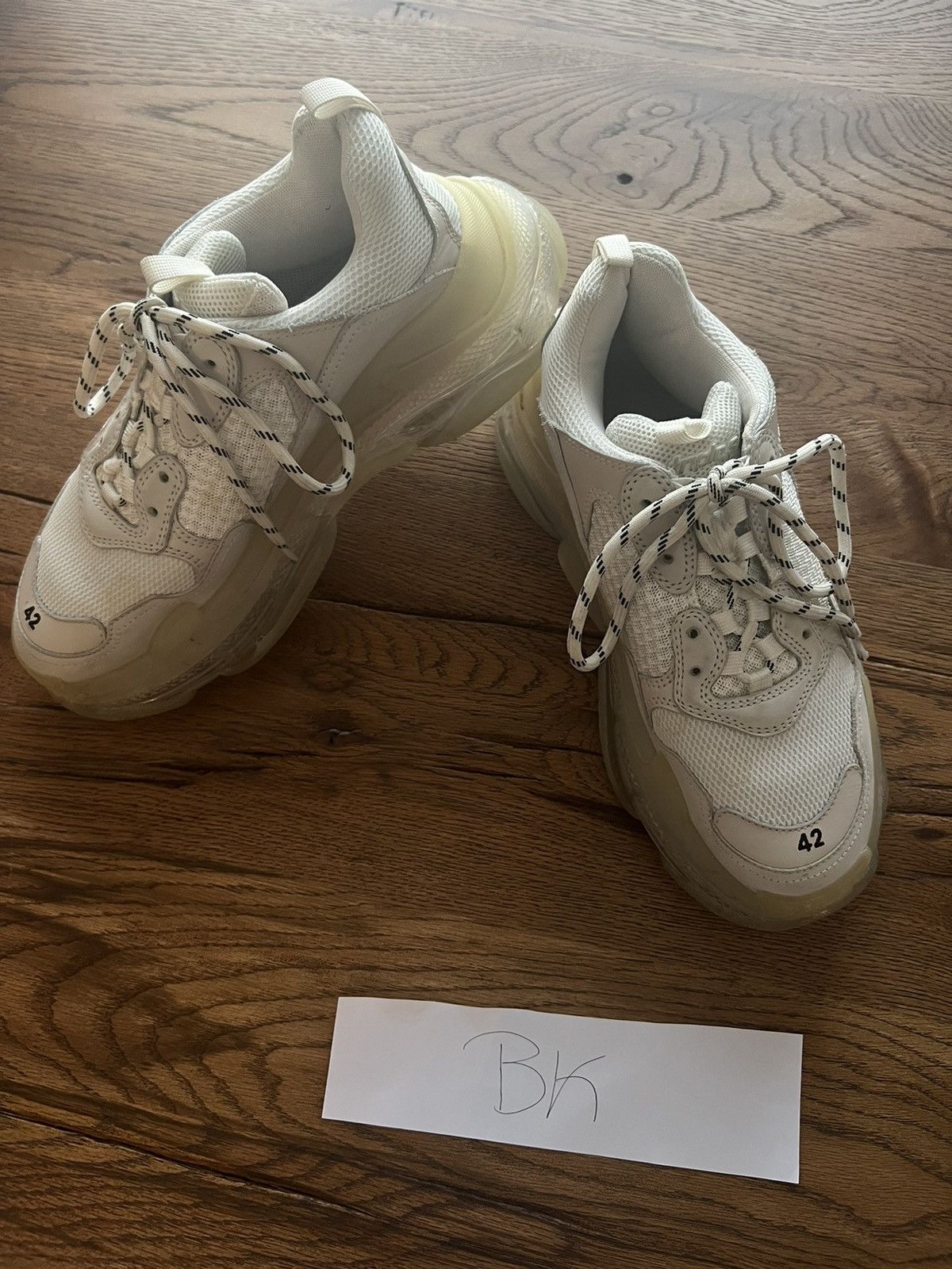 Balenciaga Balenciaga Triple S White Size US 8.5 / EU 41-42 - 1 Thumbnail