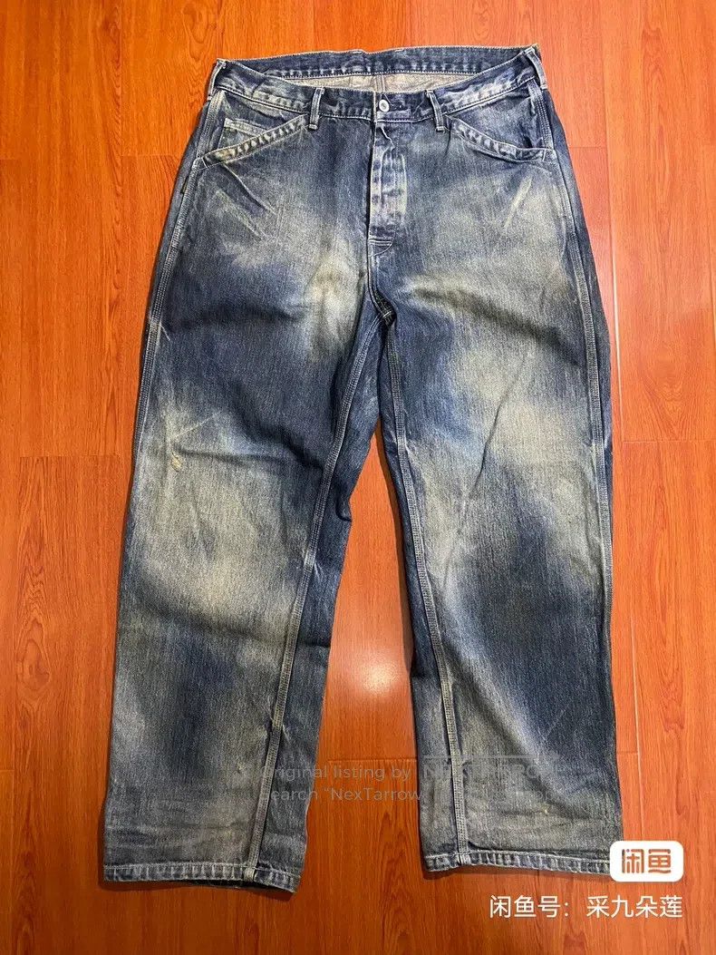 Neighborhood Neighborhood size L Denim Pants, Yellow Mud Wash and Distr Size US 27 - 1 Thumbnail