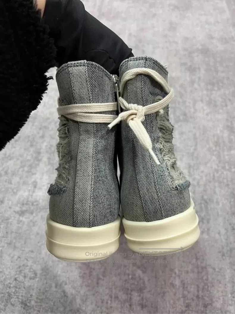 Rick Owens rick owens distressed high. Size US 6 / EU 39 - 5 Thumbnail