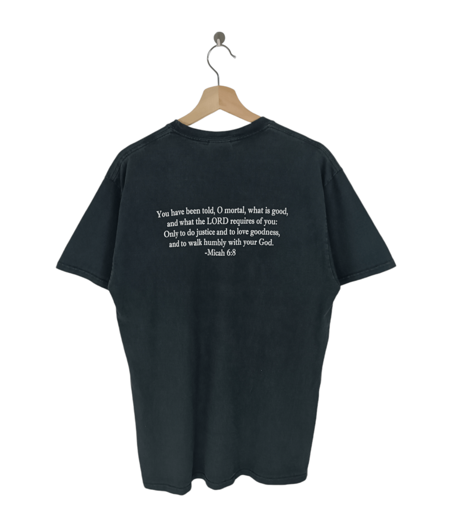Vintage VINTAGE 2000s JESUS LEAGUE MICAH 6:8 KANYE BIBLE HELLSTAR Ts Size US M / EU 48-50 / 2 - 2 Thumbnail