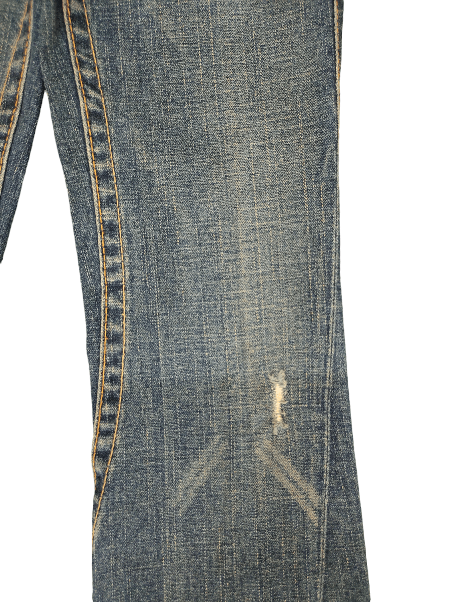 True Religion Flare Jeans True Religon Distress Faded Low Rise Boot Cut Size US 26 / EU 42 - 15 Thumbnail
