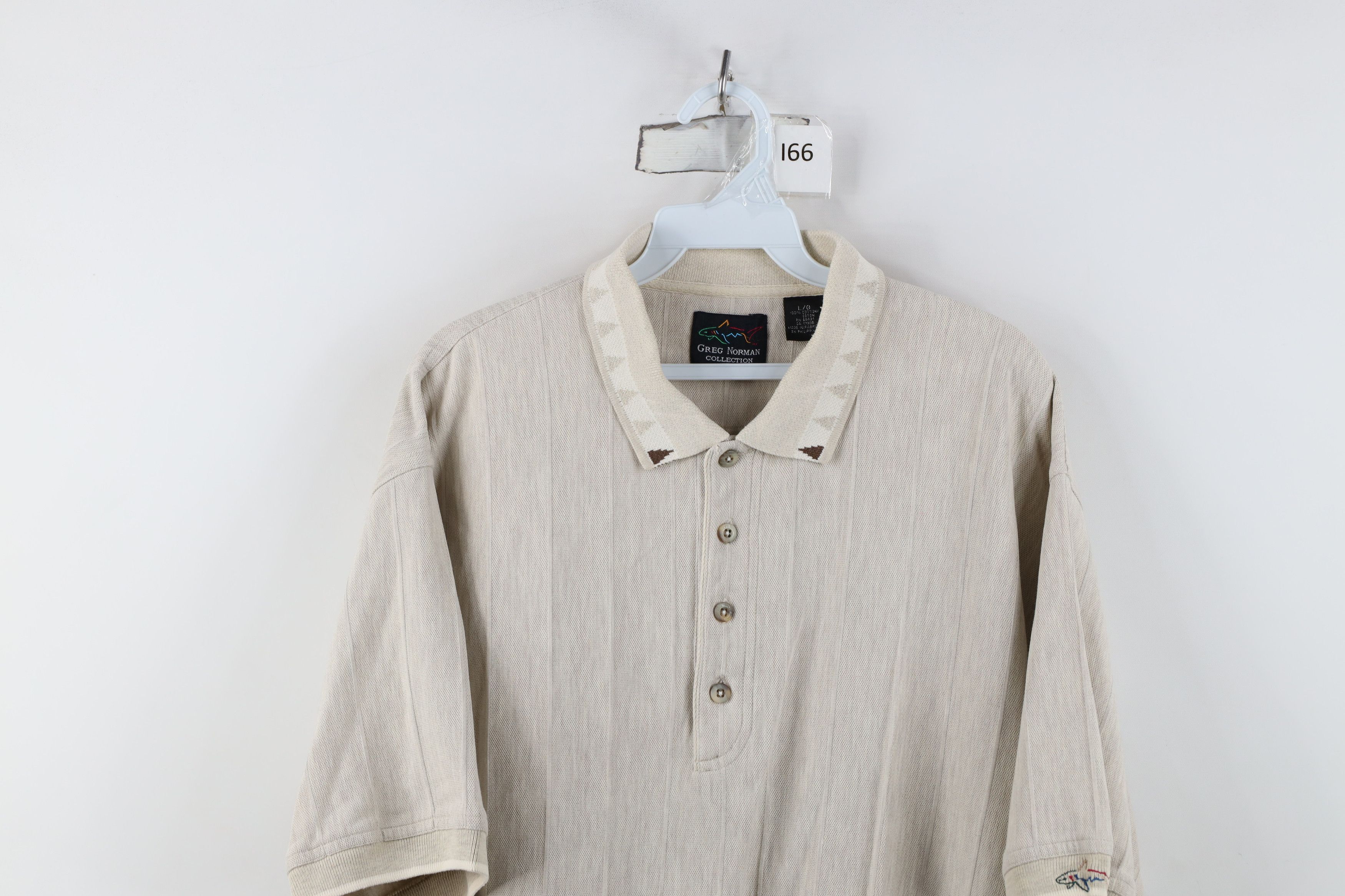 Vintage Vintage 90s Streetwear Geometric Knit Golf Polo Shirt Size US L / EU 52-54 / 3 - 2 Thumbnail