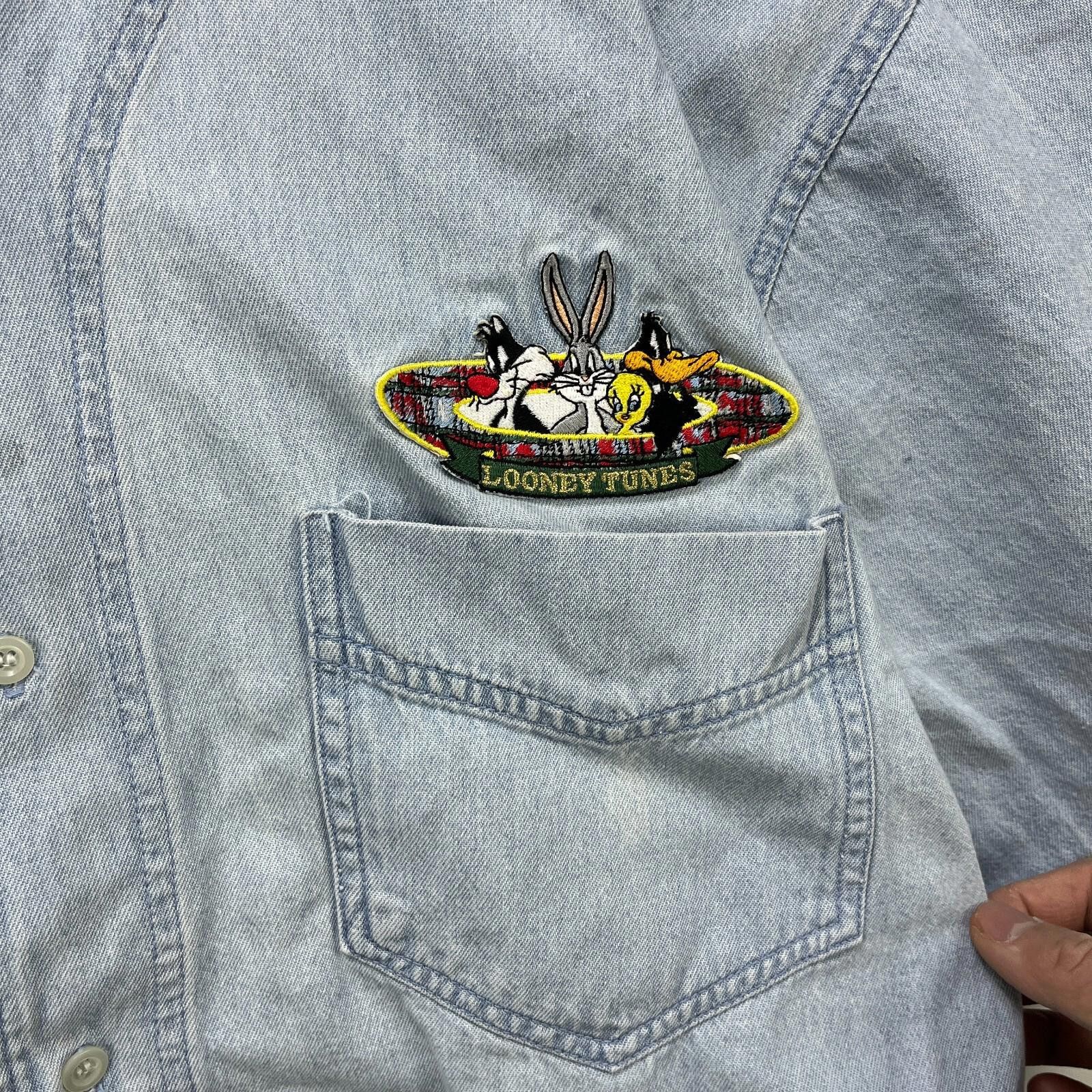 Other Vintage 90s Looney Tunes Tweet Bugs XL Shirt Size US XL / EU 56 / 4 - 7 Thumbnail