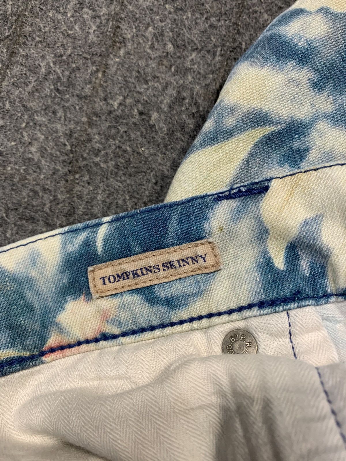 Polo Ralph Lauren 90s Polo Ralph Lauren Tompkins Skinny Floral Indigo Denim Size 32" / US 10 / IT 46 - 11 Thumbnail