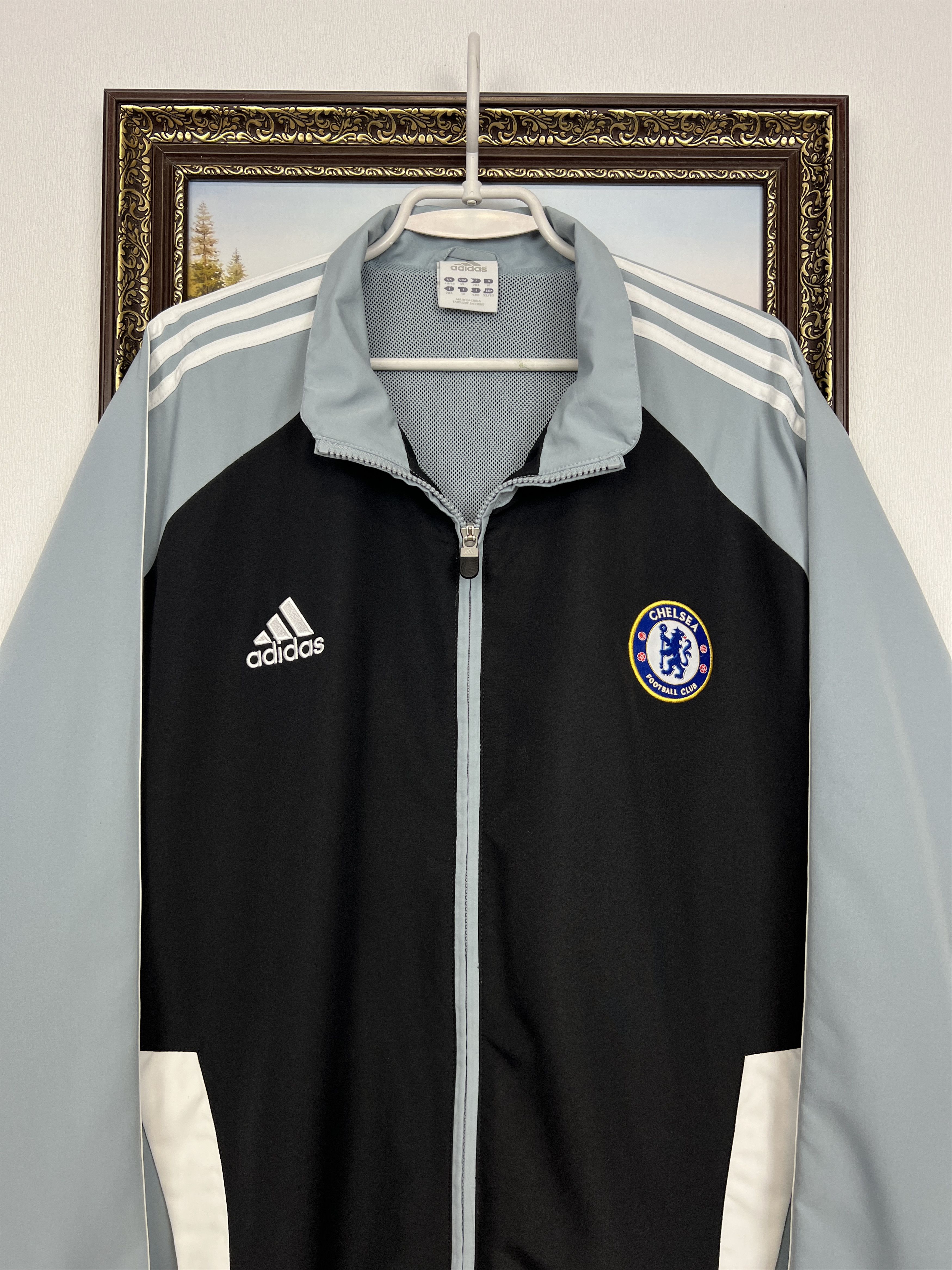 Adidas Vintage Adidas Chelsea Football Jacket Soccer Train Zip Size US XL / EU 56 / 4 - 2 Thumbnail