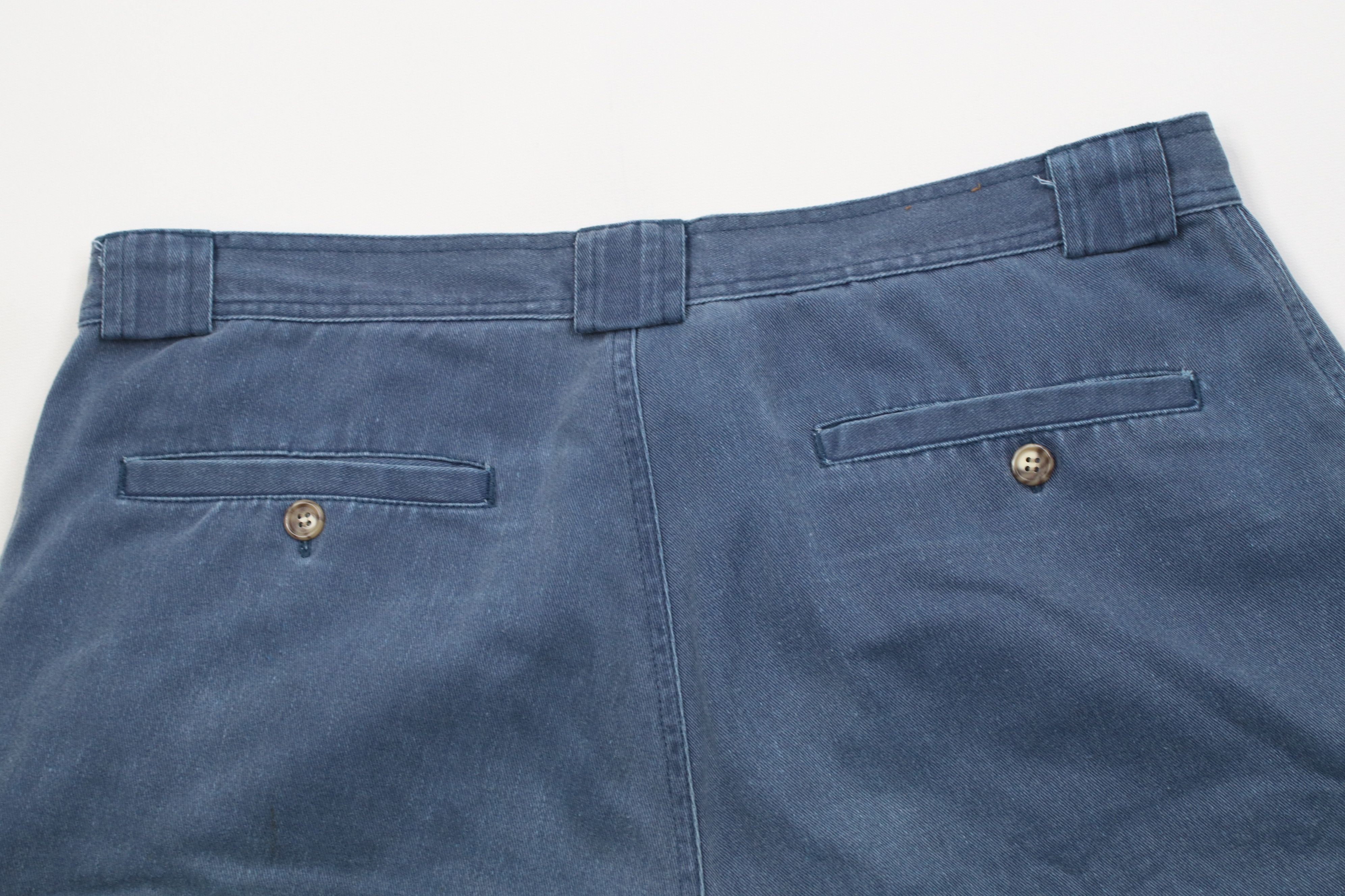 Vintage Vintage 90s Streetwear Stonewash Baggy Cargo Shorts Blue Size US 36 / EU 52 - 11 Thumbnail