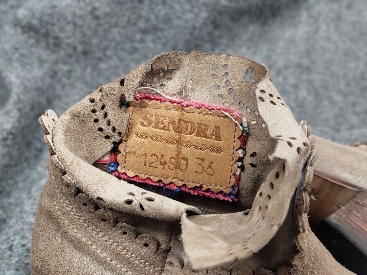 Sendra Sendra Spanish Leather Ankle Western Women Beige Boots Size US 6 / IT 36 - 18 Thumbnail