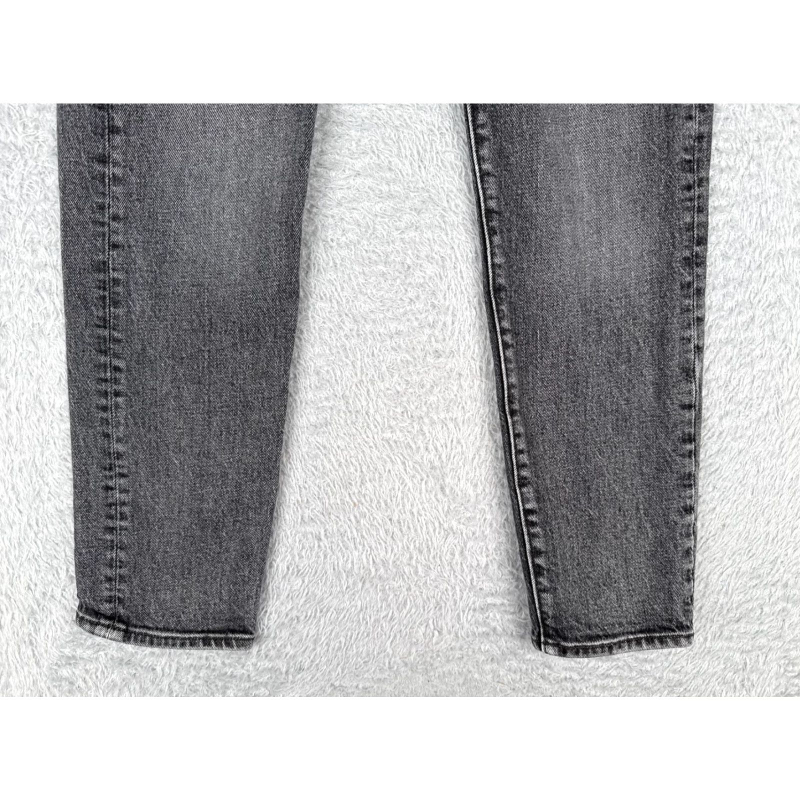Levi's Levi's Wedgie Fit Skinny Jeans Womens 24 Black Denim 90s Retro Mid Rise Stretch Cotton Size 42" / US 20 - 2 Thumbnail