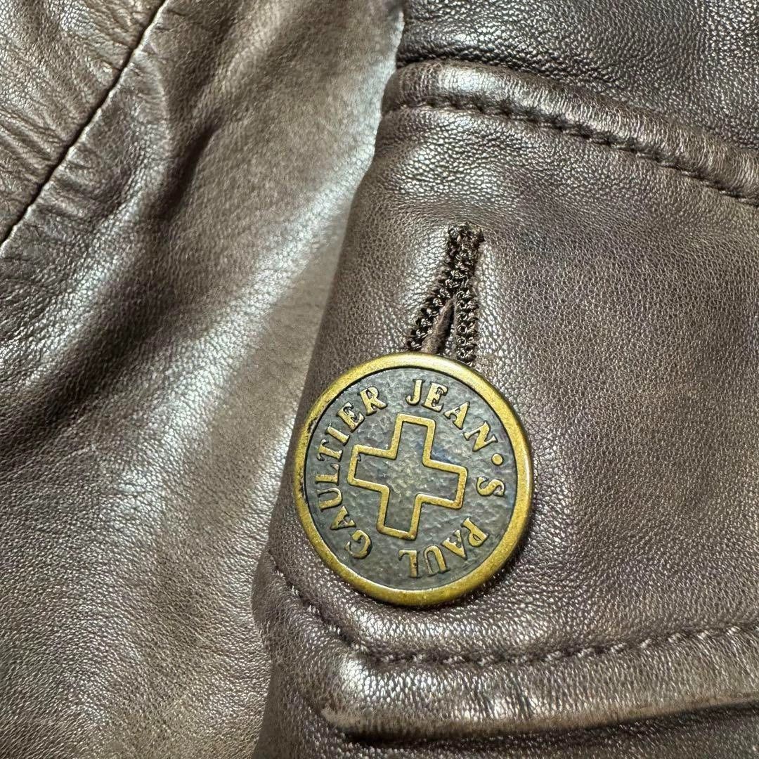 Jean Paul Gaultier Jean Paul Gaultier Cow leather zipper leather coat-2505 Size US M / EU 48-50 / 2 - 5 Thumbnail