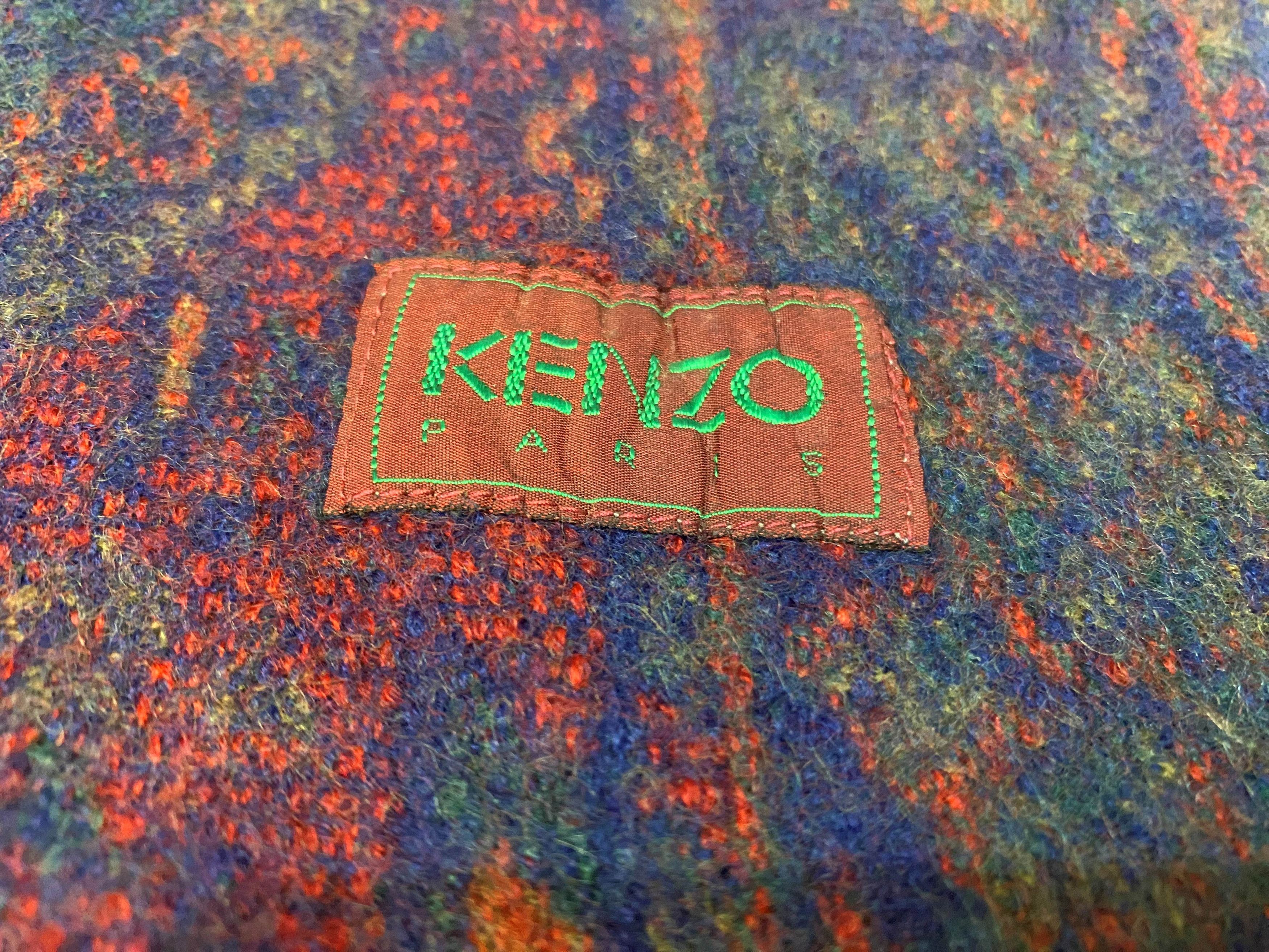 Kenzo × Vintage Kenzo scarves Paris Stripes Colourful Vintage Scarf Size ONE SIZE - 7 Thumbnail