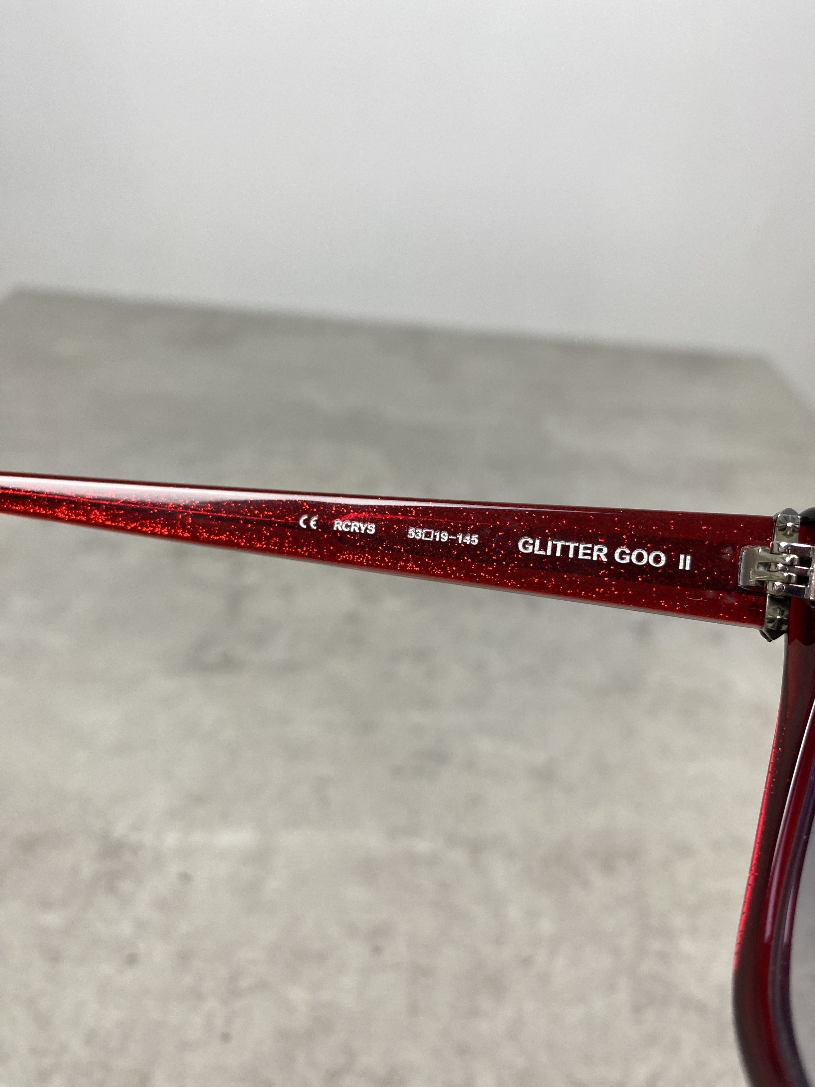 Chrome Hearts Chrome Hearts GLITTER GOO II RCRYS Sunglasses Red Size ONE SIZE - 12 Thumbnail
