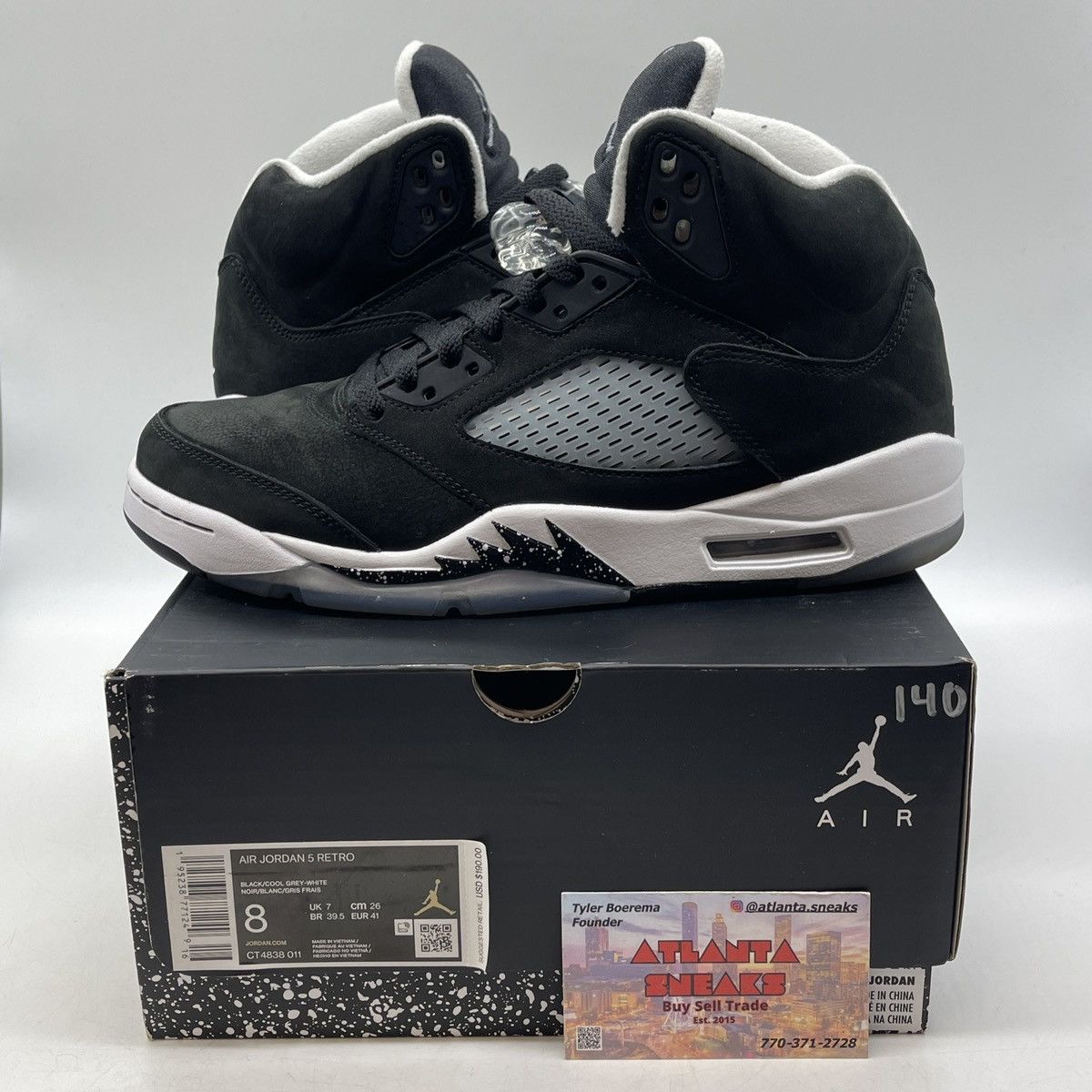 Jordan Brand Air Jordan 5 Oreo Size US 8 / EU 41 - 1 Thumbnail