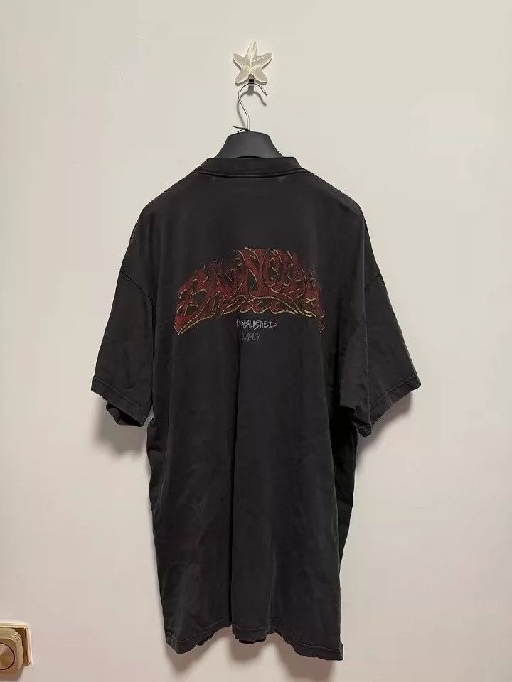 Balenciaga Balenciaga Capsule Logo Short Sleeve TShirt-2505 Size US L / EU 52-54 / 3 - 2 Thumbnail