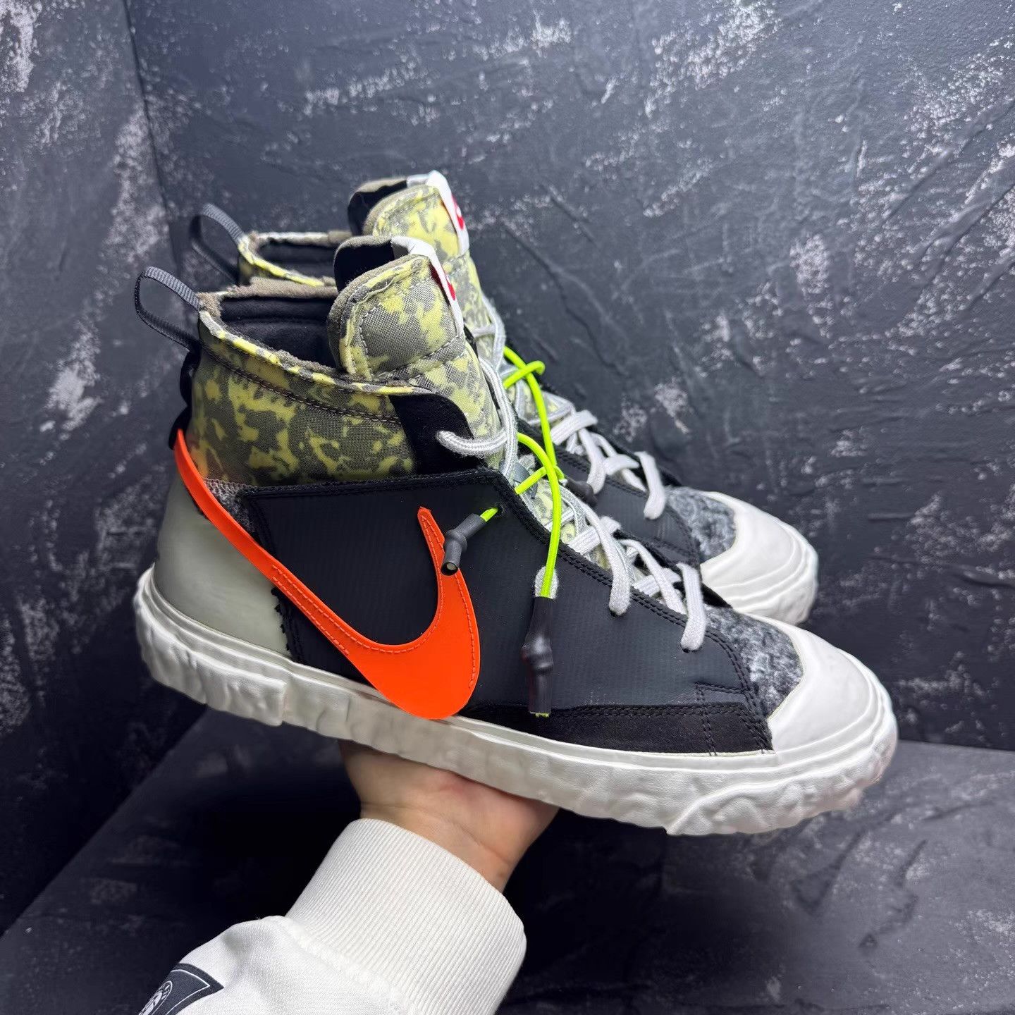 Nike READYMADE × Nike Blazer Black & Orange Q10 Size US 10.5 / EU 43-44 - 3 Thumbnail