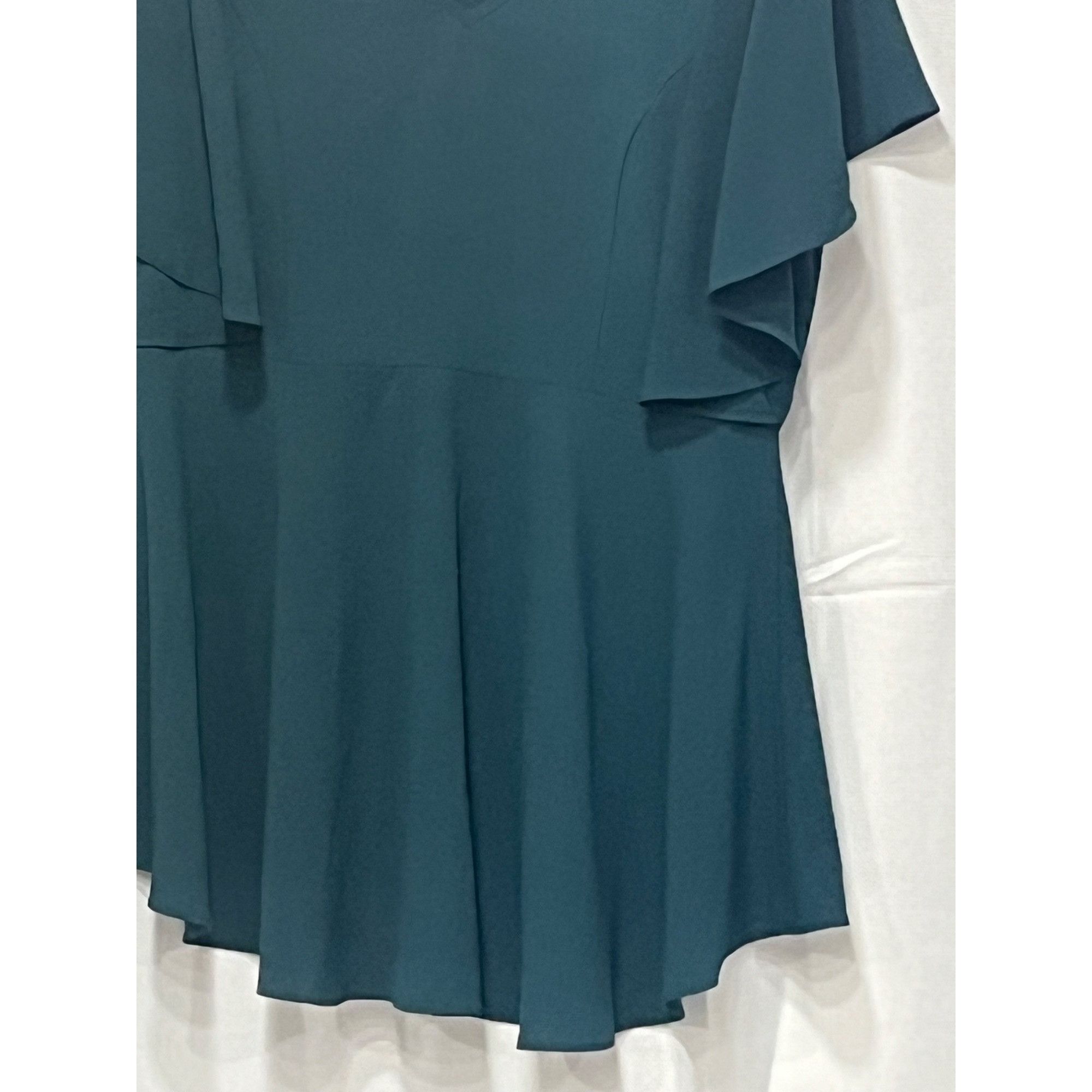 Other City Chic Romantic Mood PeplumTop, Jade, Size XXS (US 12)-se Size XL / US 12-14 / IT 48-50 - 10 Thumbnail