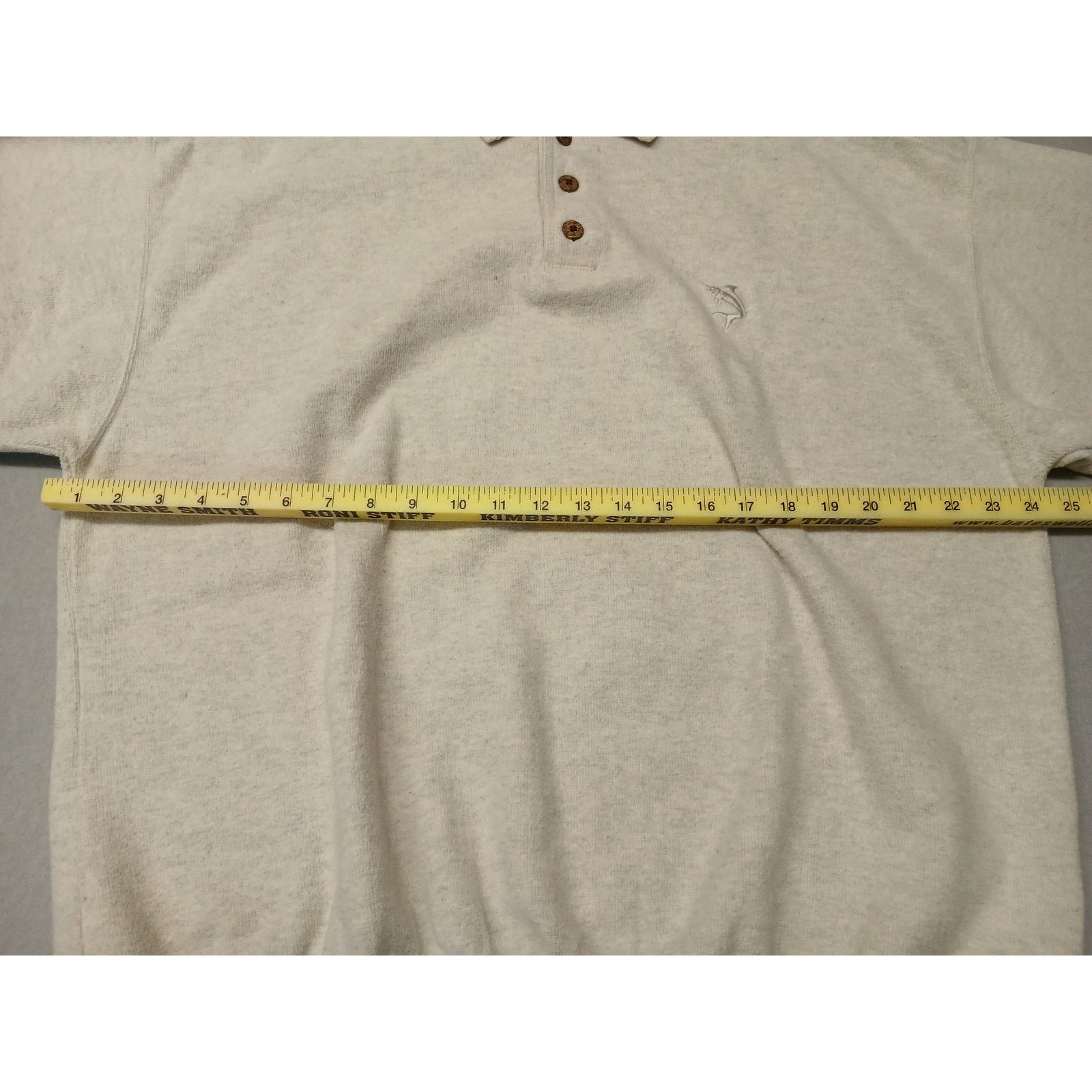 Other Original Island Sport (XL) Ivory Long Button Pullover Shirt Size US XL / EU 56 / 4 - 3 Thumbnail