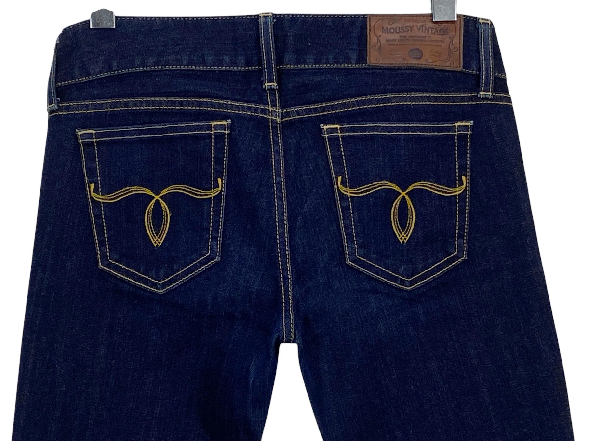 Japanese Brand × MOUSSY Moussy Japan Low Rise Loose Wide Leg Jeans Size 26" / US 2 / IT 38 - 5 Thumbnail