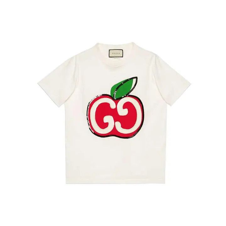 Gucci Gucci Apple Print Short Sleeve T-Shirt-2507 Size XS / US 0-2 / IT 36-38 - 8 Thumbnail
