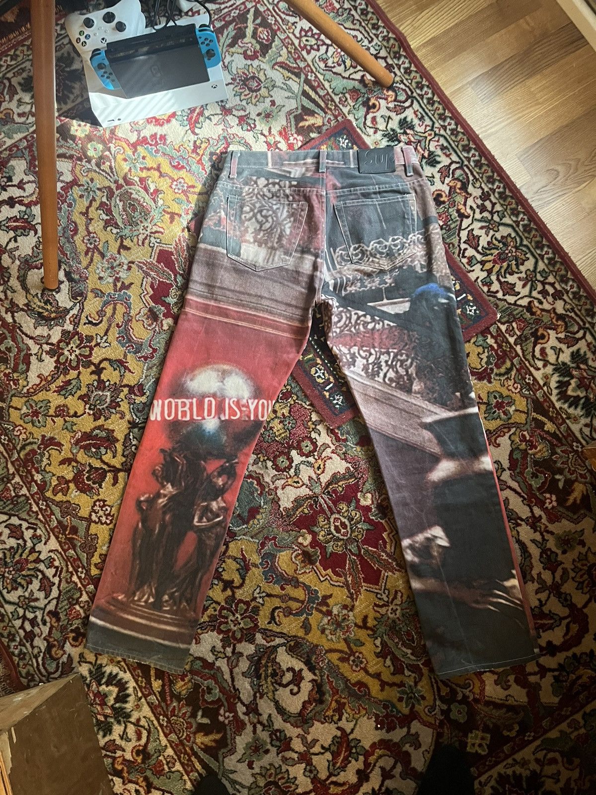 Supreme SUPREME FW17 ”The World Is Yours” Jeans Size US 30 / EU 46 - 2 Thumbnail