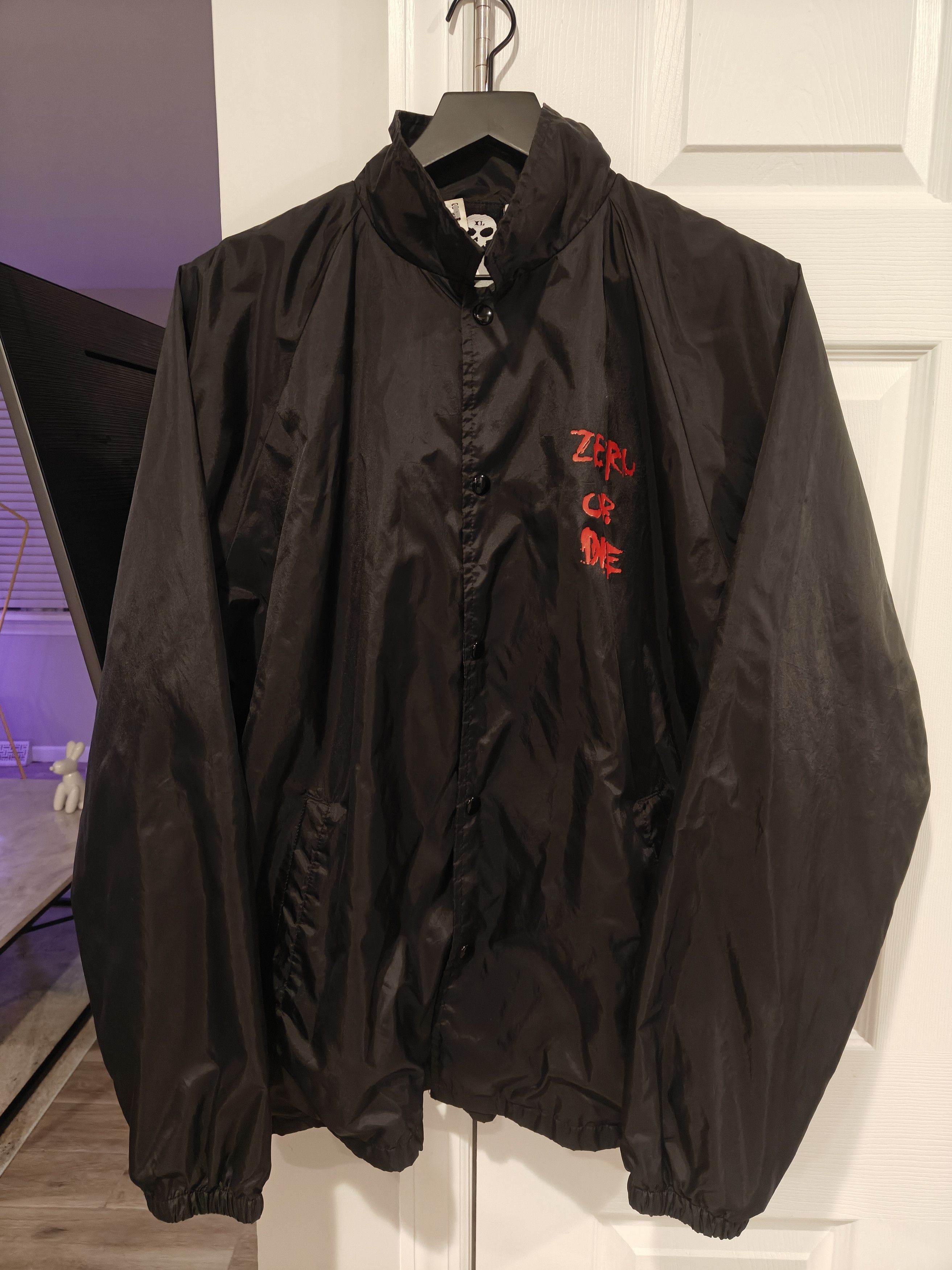 Zero Skateboards Vintage Zero Skateboarding Wndbrkr -Zero or Die Light Jacket Size US XL / EU 56 / 4 - 2 Thumbnail