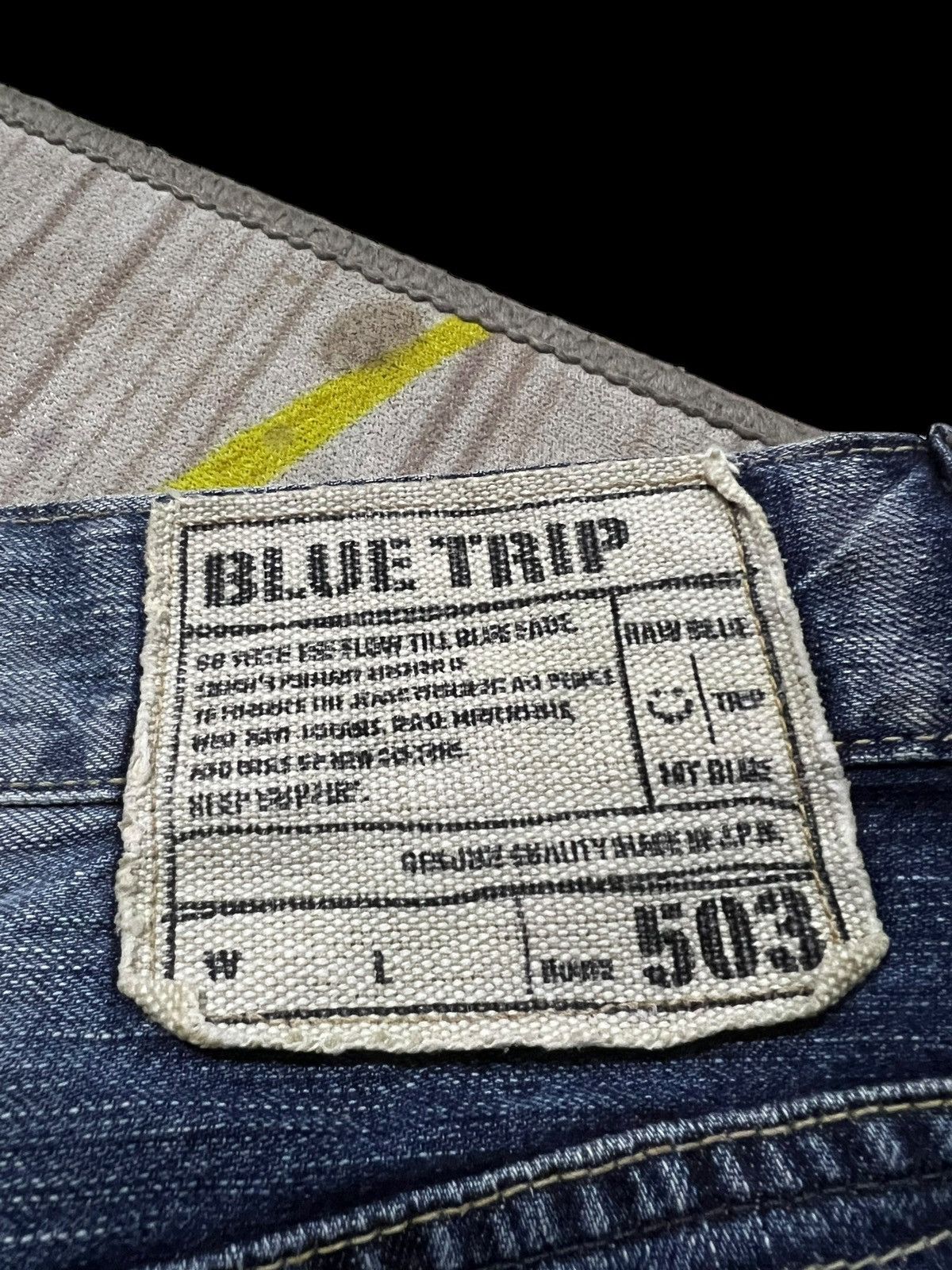 Edwin × If Six Was Nine × Le Grande Bleu (L.G.B.) VINTAGE EDWIN 503 BLUE TRIP WASHED JEANS Size US 33 - 17 Thumbnail
