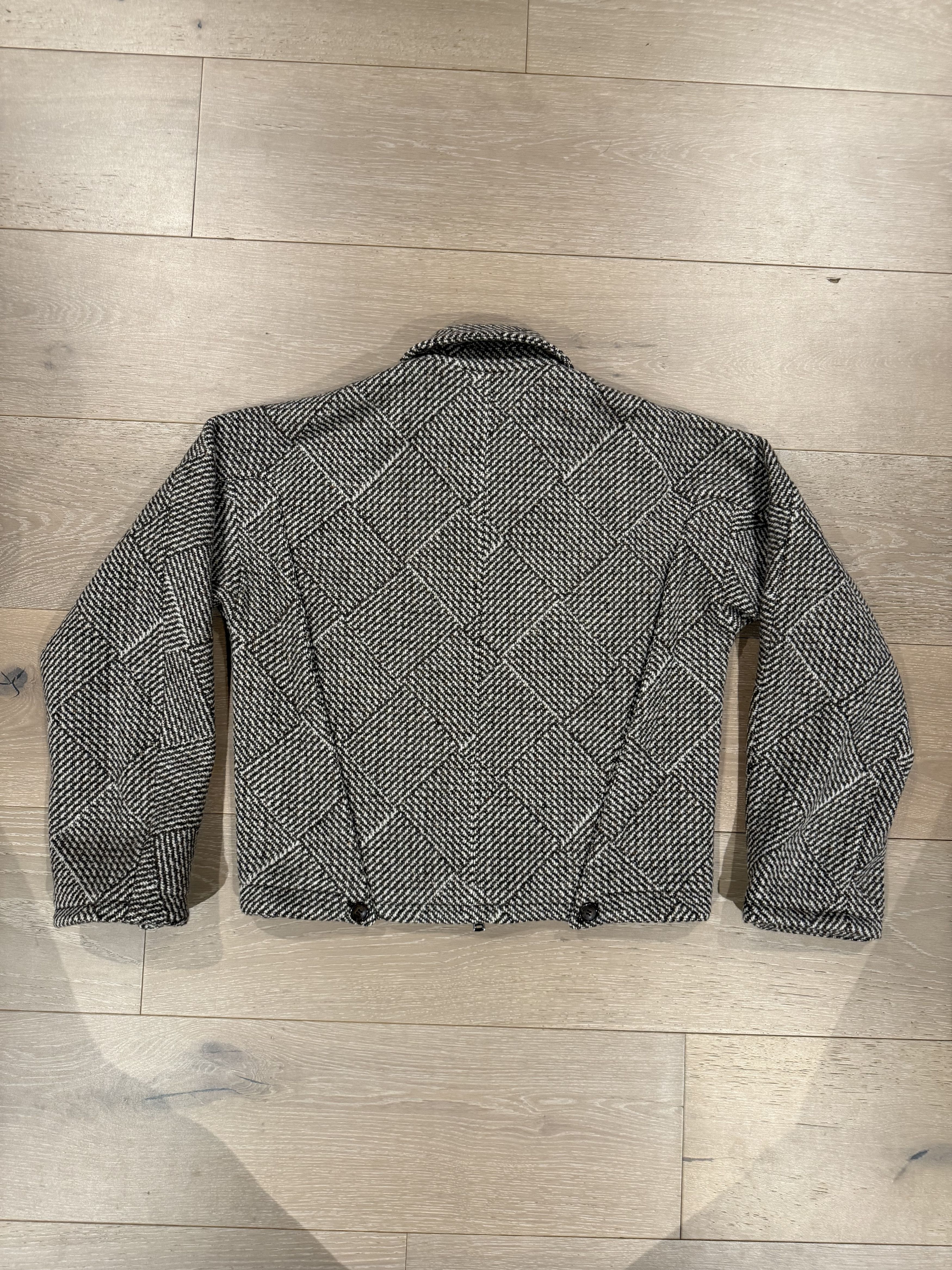 Ojardorf 💚 O. FILES Chess Wool Jacket in Mocha/Cream Small NEW Size US S / EU 44-46 / 1 - 13 Thumbnail
