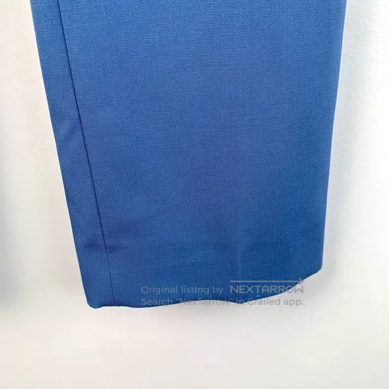 Max Mara Max Mara Blue Wool Casual Suit Trousers Size 35" - 4 Thumbnail