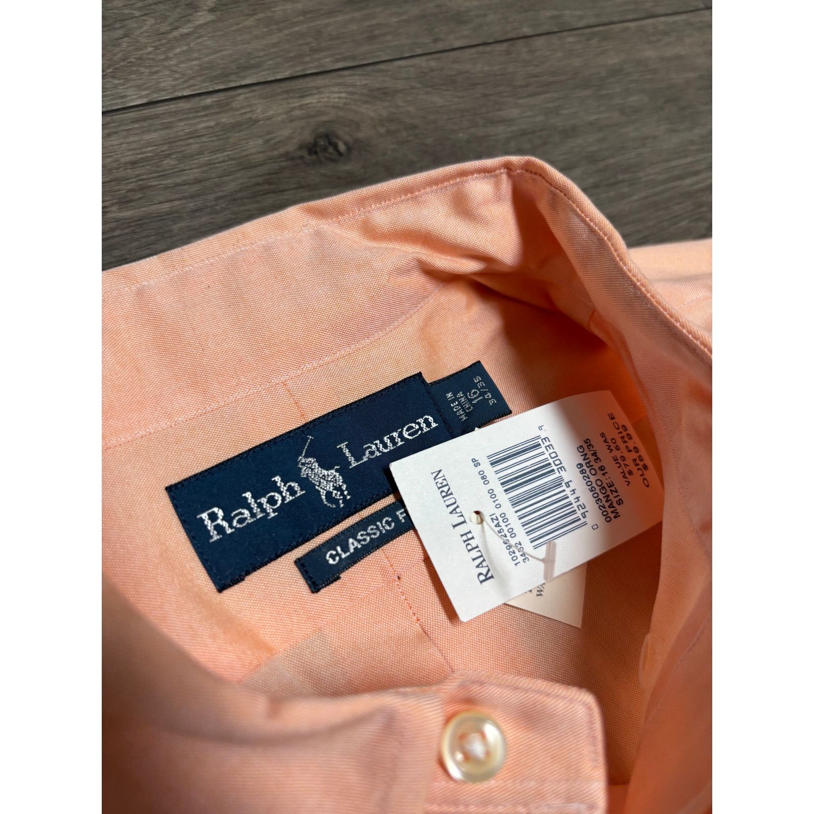 Designer × Polo Ralph Lauren NWT Polo Ralph Lauren Pink Dress Shirt Sz 16 34-35 Size US L / EU 52-54 / 3 - 2 Thumbnail