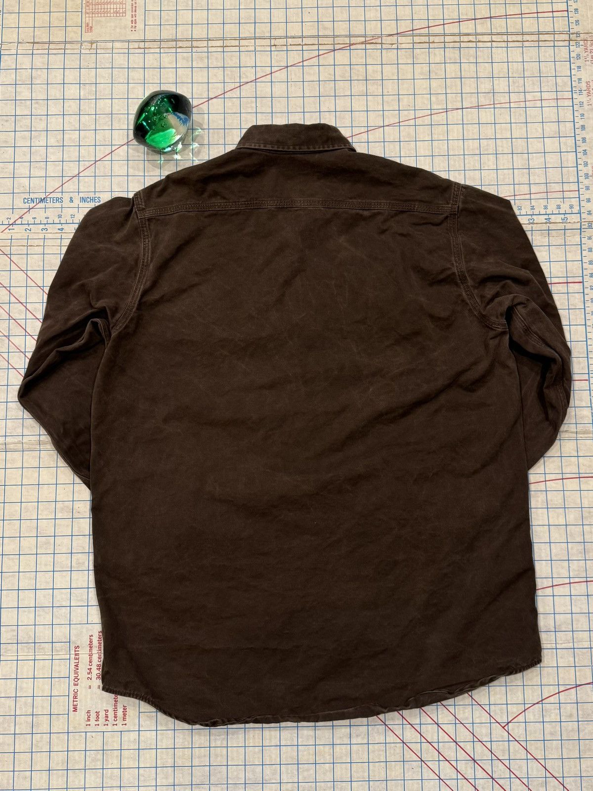 Carhartt Vintage Carhartt Rugged Outdoor Wear Brown Button Up Large T Size US L / EU 52-54 / 3 - 7 Thumbnail