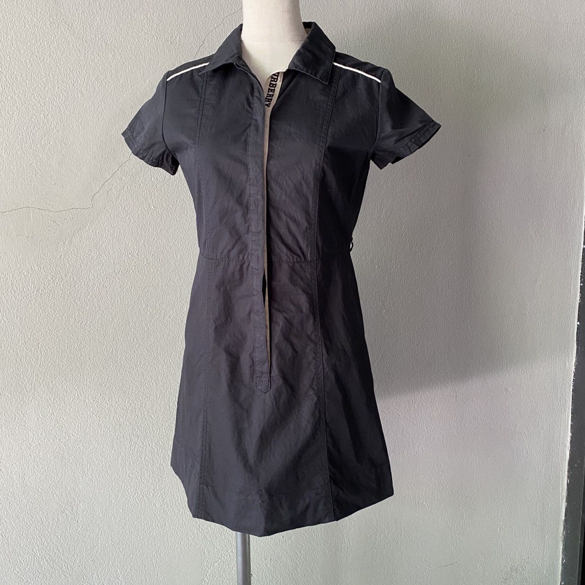 BURBERRY Black Short-Sleeve Shirt Dress