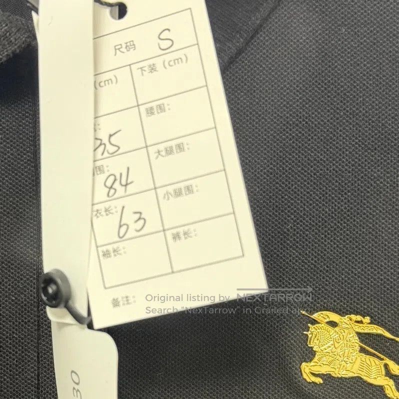 Burberry Burberry Black War Horse Logo Long Sleeve Polo Shirt| Size US S / EU 44-46 / 1 - 3 Thumbnail