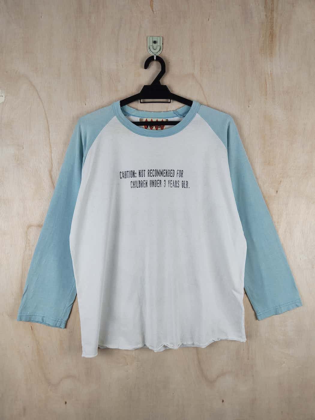 Japanese Brand Weirdo White Green vintage Faded Long Sleeve T-Shirts #S2482 Size US L / EU 52-54 / 3 - 7 Thumbnail
